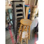 Steel and Wooden Stools