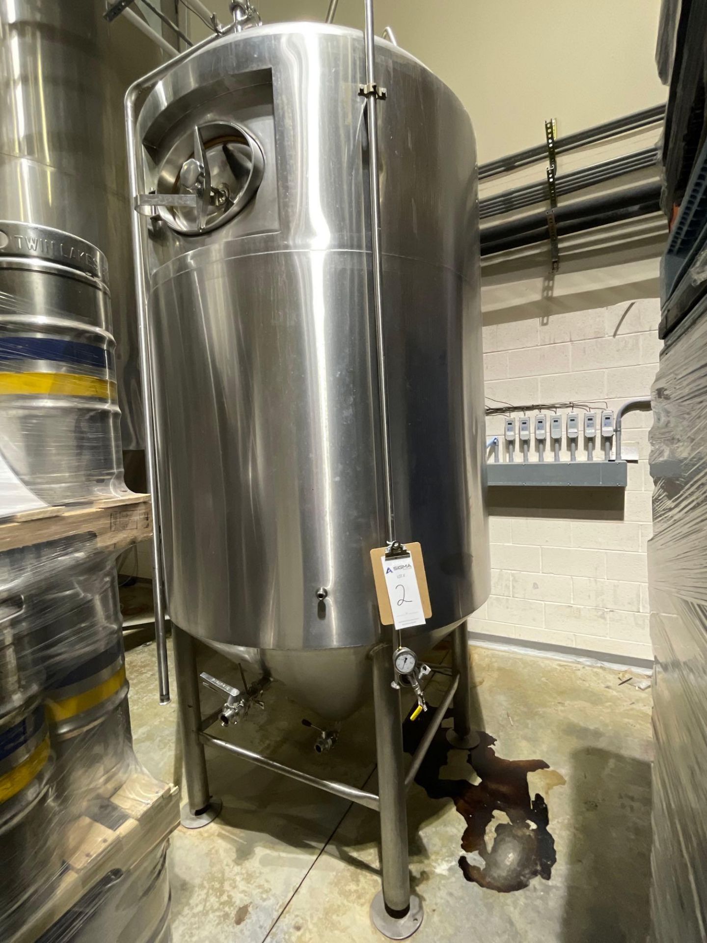 20 BBL Fermentation Vessel, Glycol Jacketed