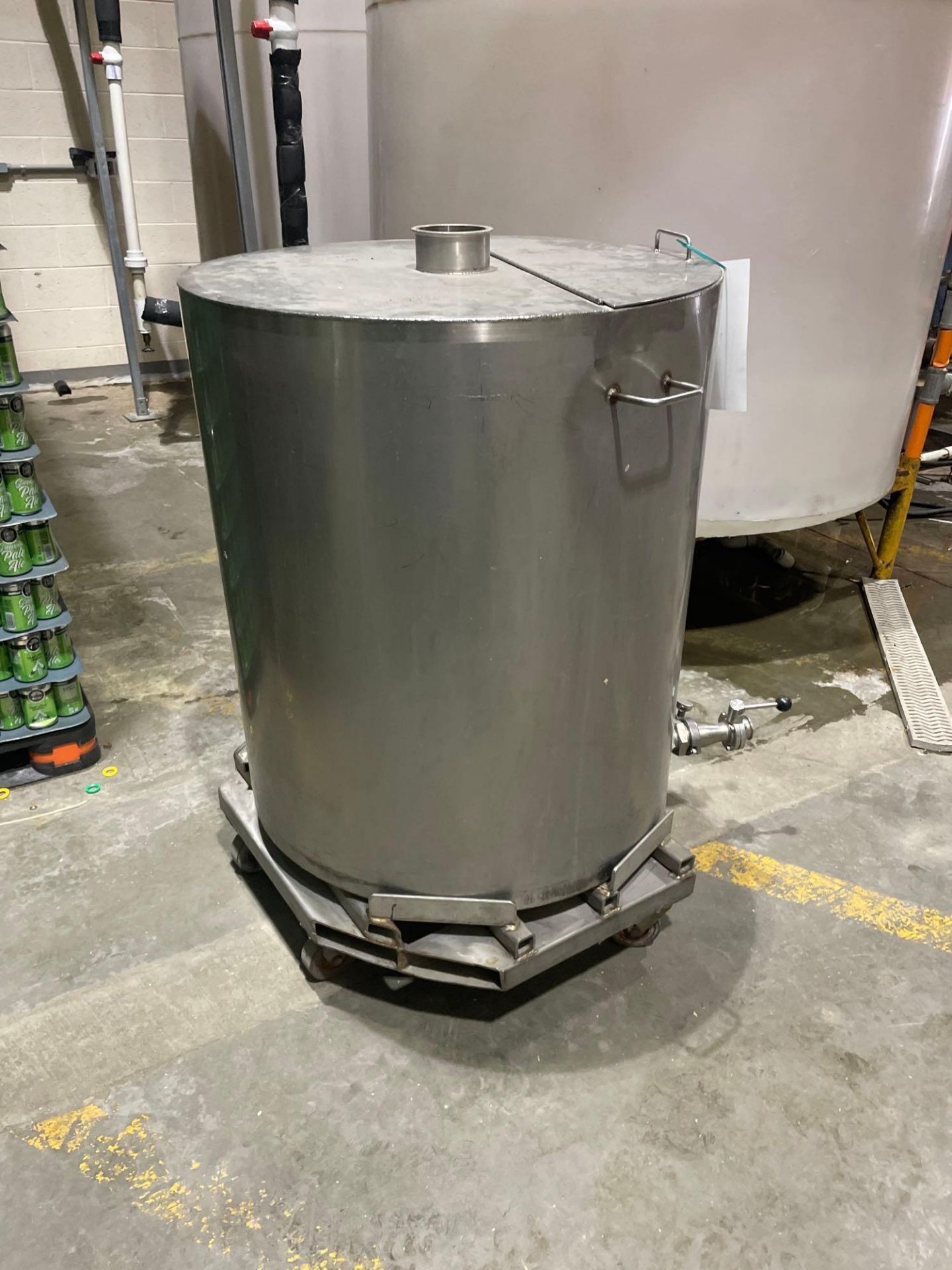 Stainless Steel Holding Tank w/ Casters - Image 2 of 5