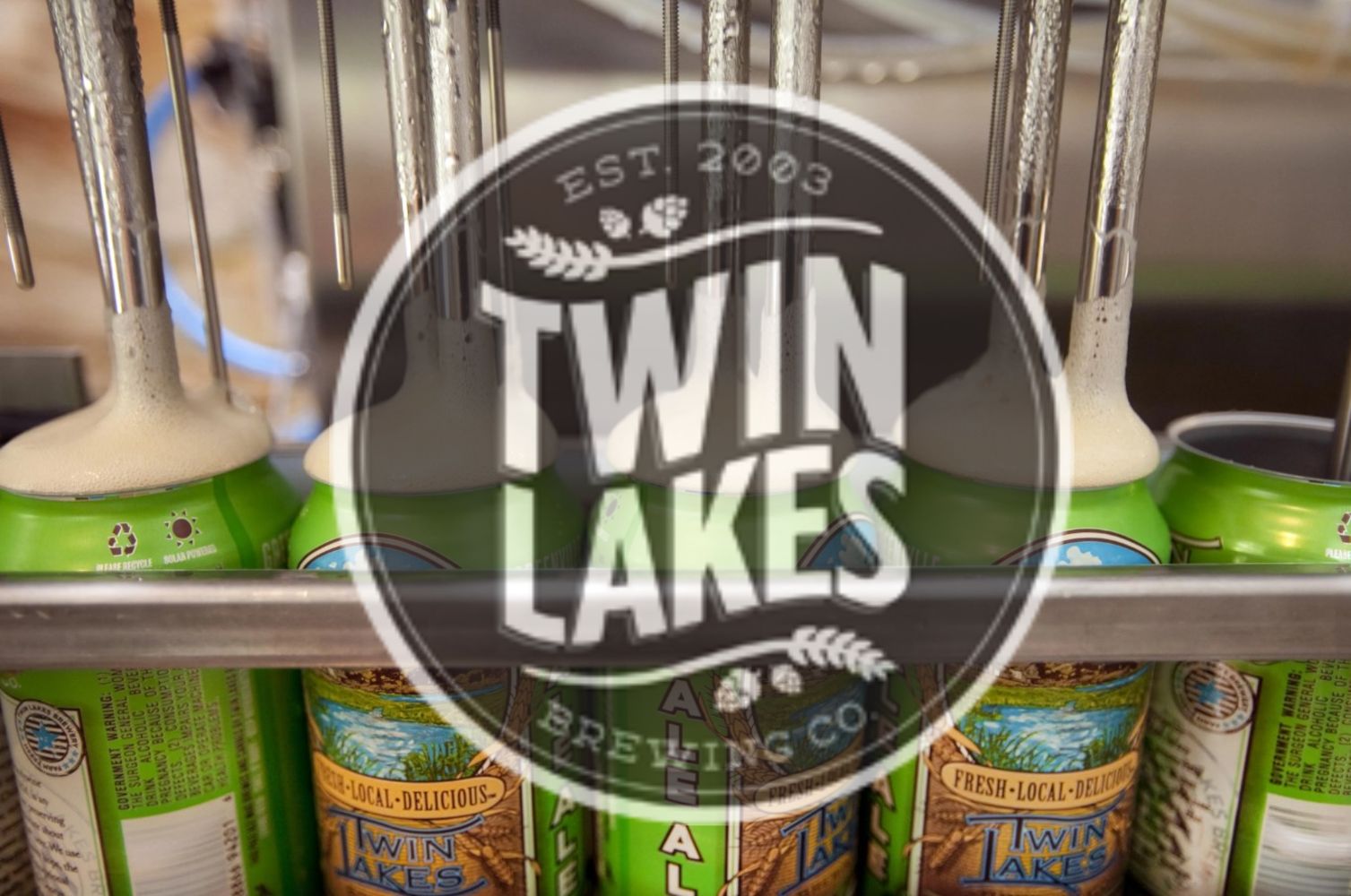 Twin Lakes Brewing Company: 25 BBL Brewhouse, (6) 50 BBL Tanks, Cask Brewing Systems Canning Line, and MummCraft 6 Ring Applicator