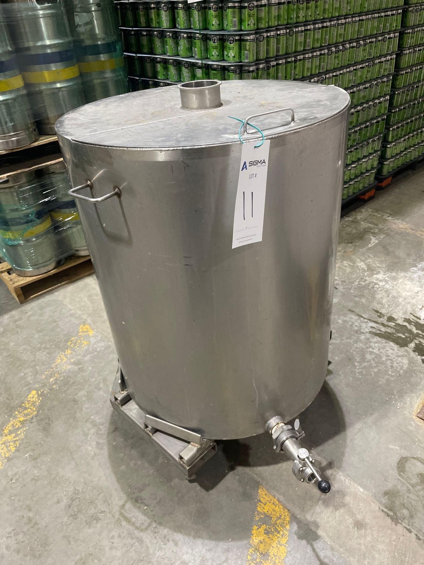 Stainless Steel Holding Tank w/ Casters