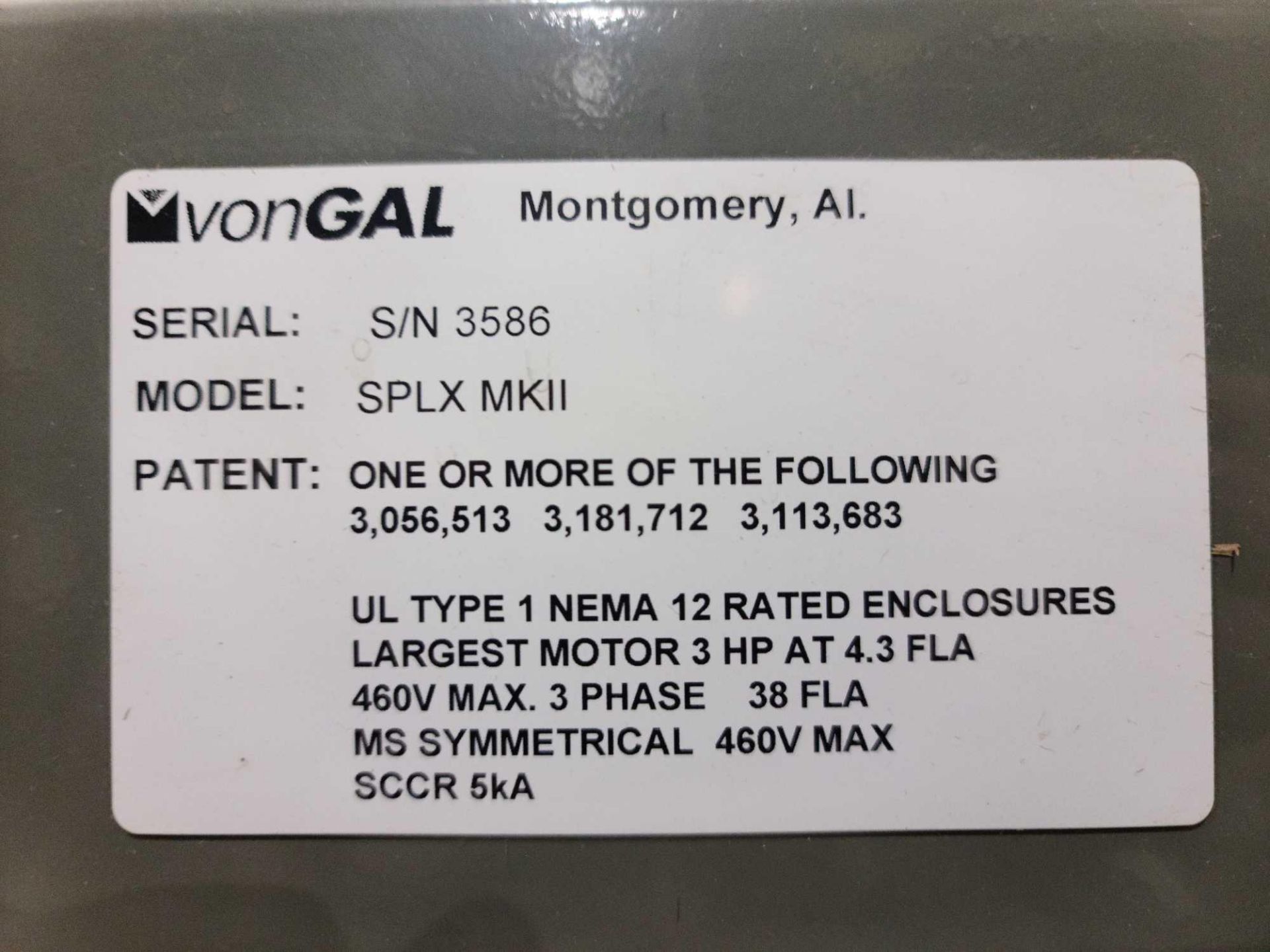 VonGAL SPLX MKII High Level Infeed Palletizer - Image 16 of 16