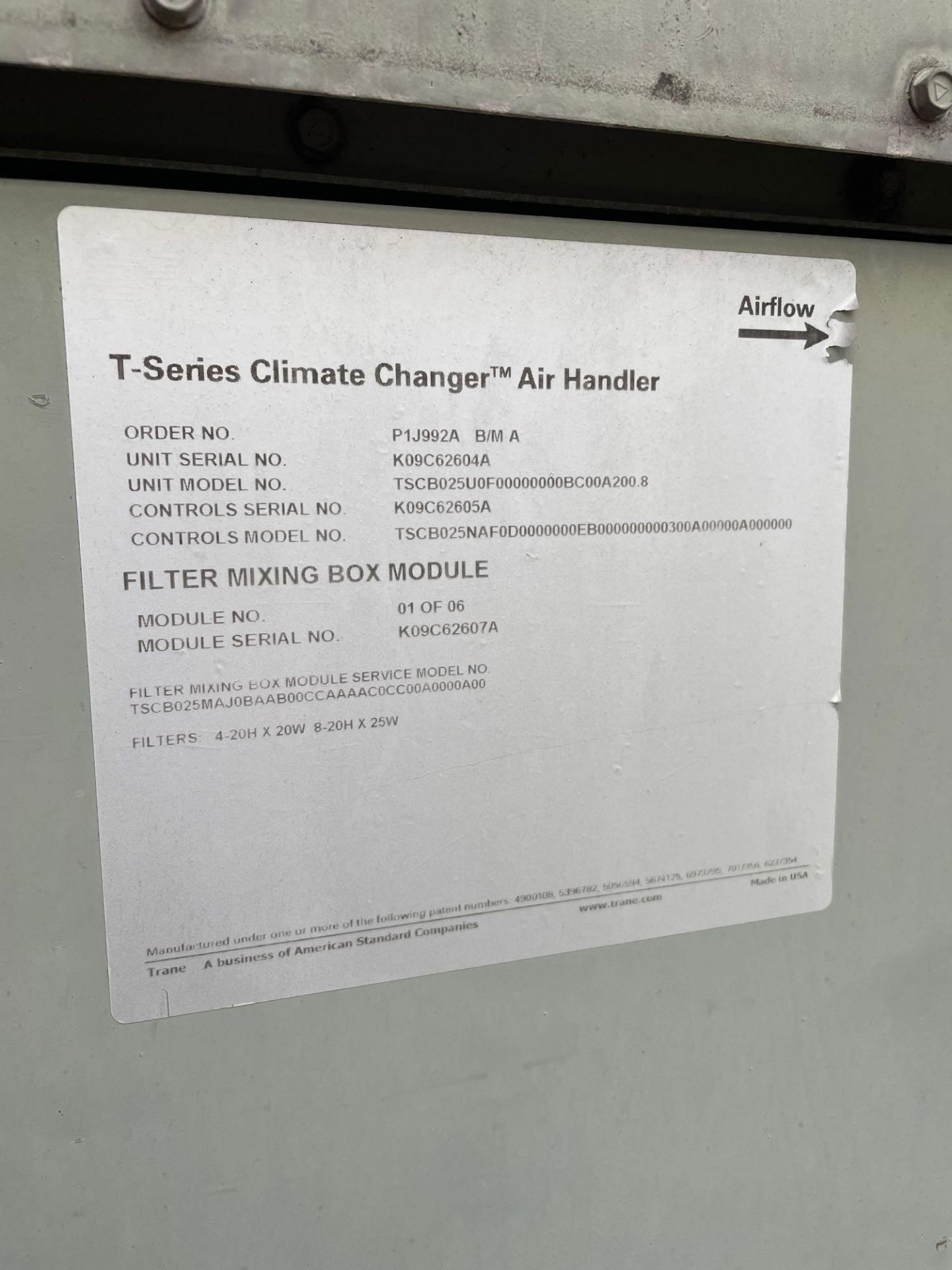 Trane T-Series Climate Changer Air Handler - Image 5 of 7