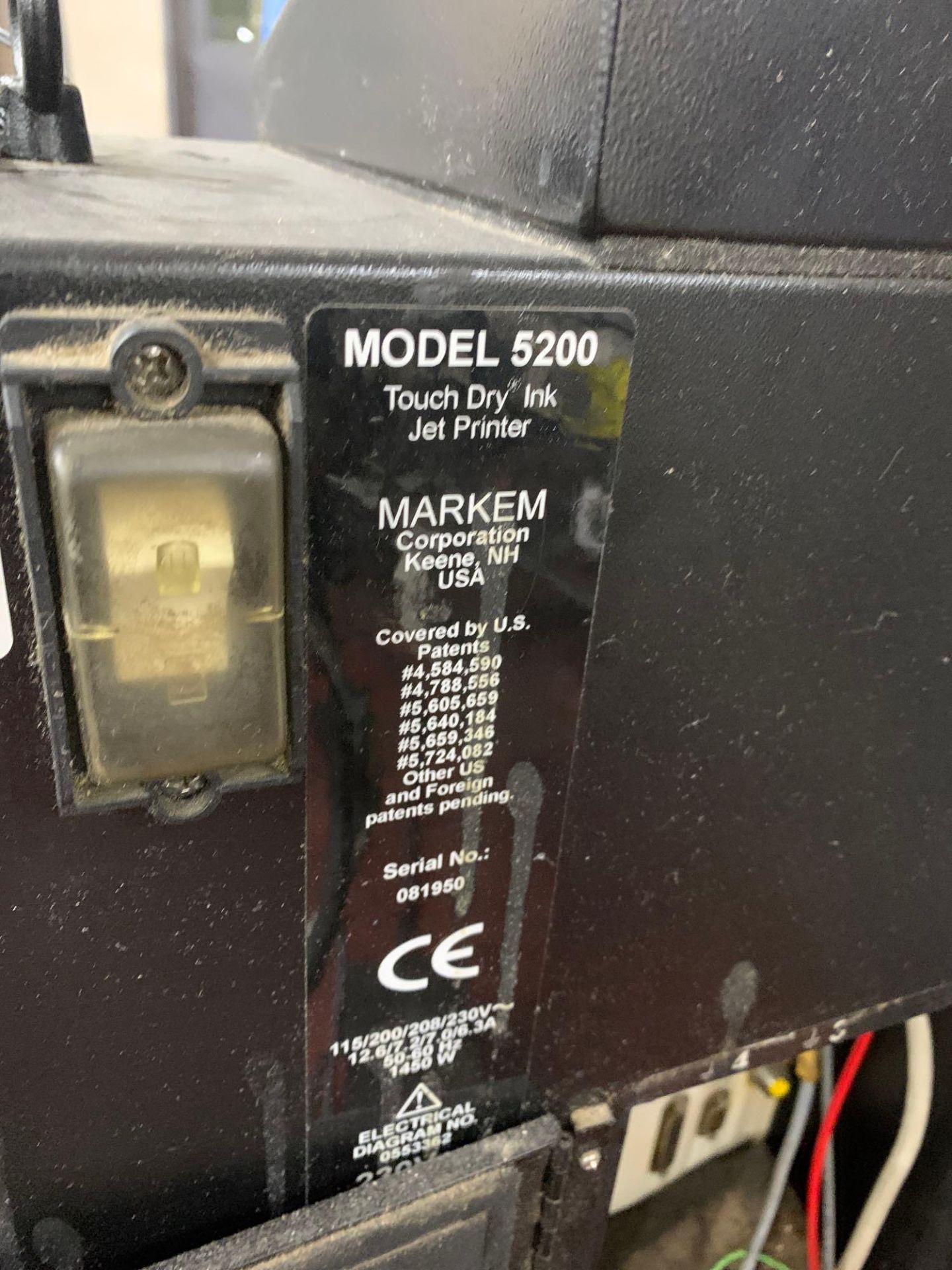 Markem Imaje 5200 Ink Jet Coder - Image 8 of 8