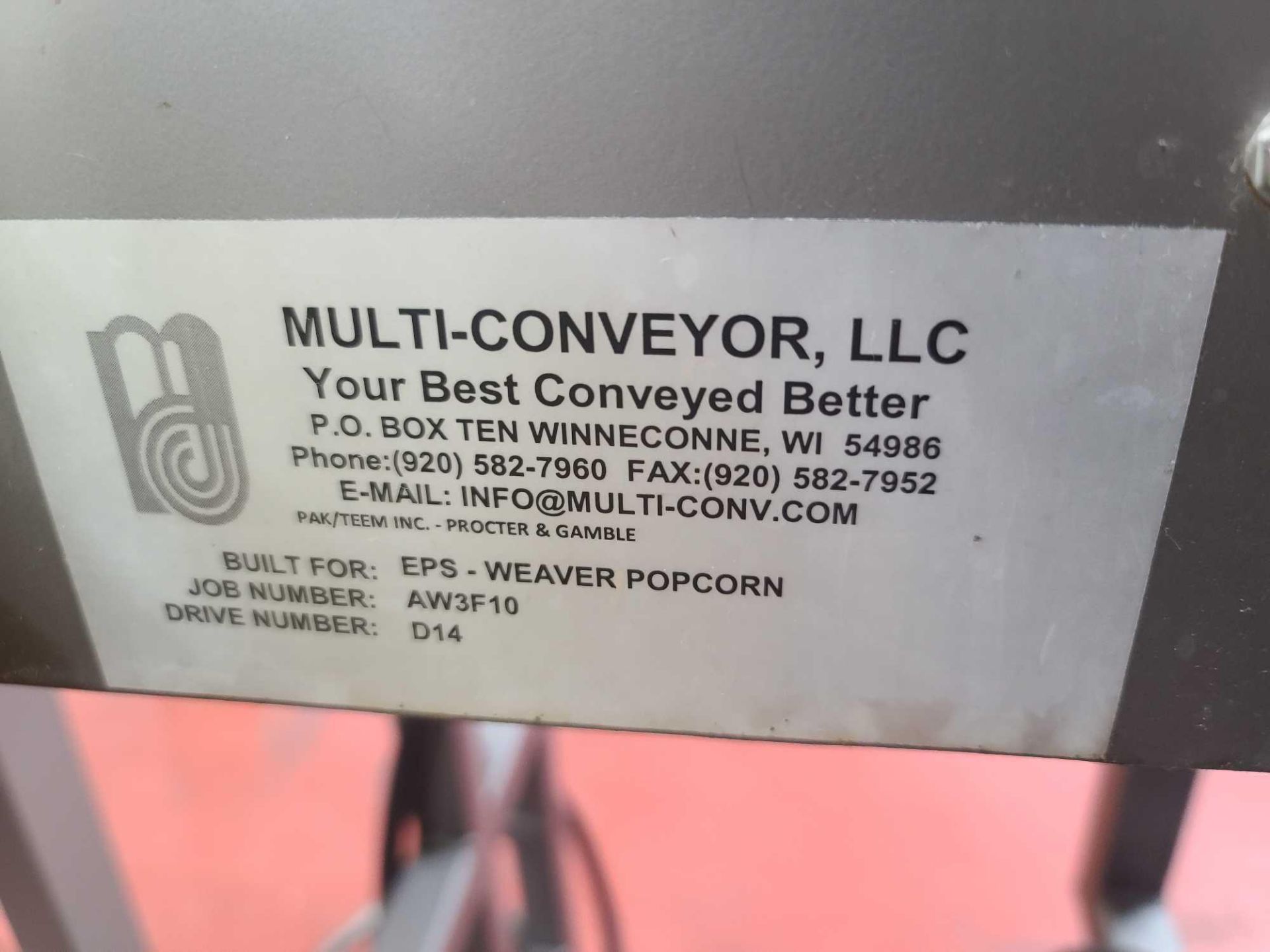 Multi-Conveyor 128"L x 10"W Plastic Mat-Top Incline Conveyor - Image 4 of 6