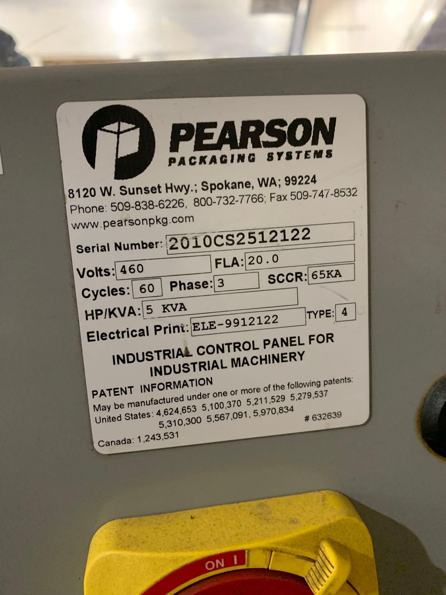 Pearson CS25 Glue Case Sealer - Image 12 of 12