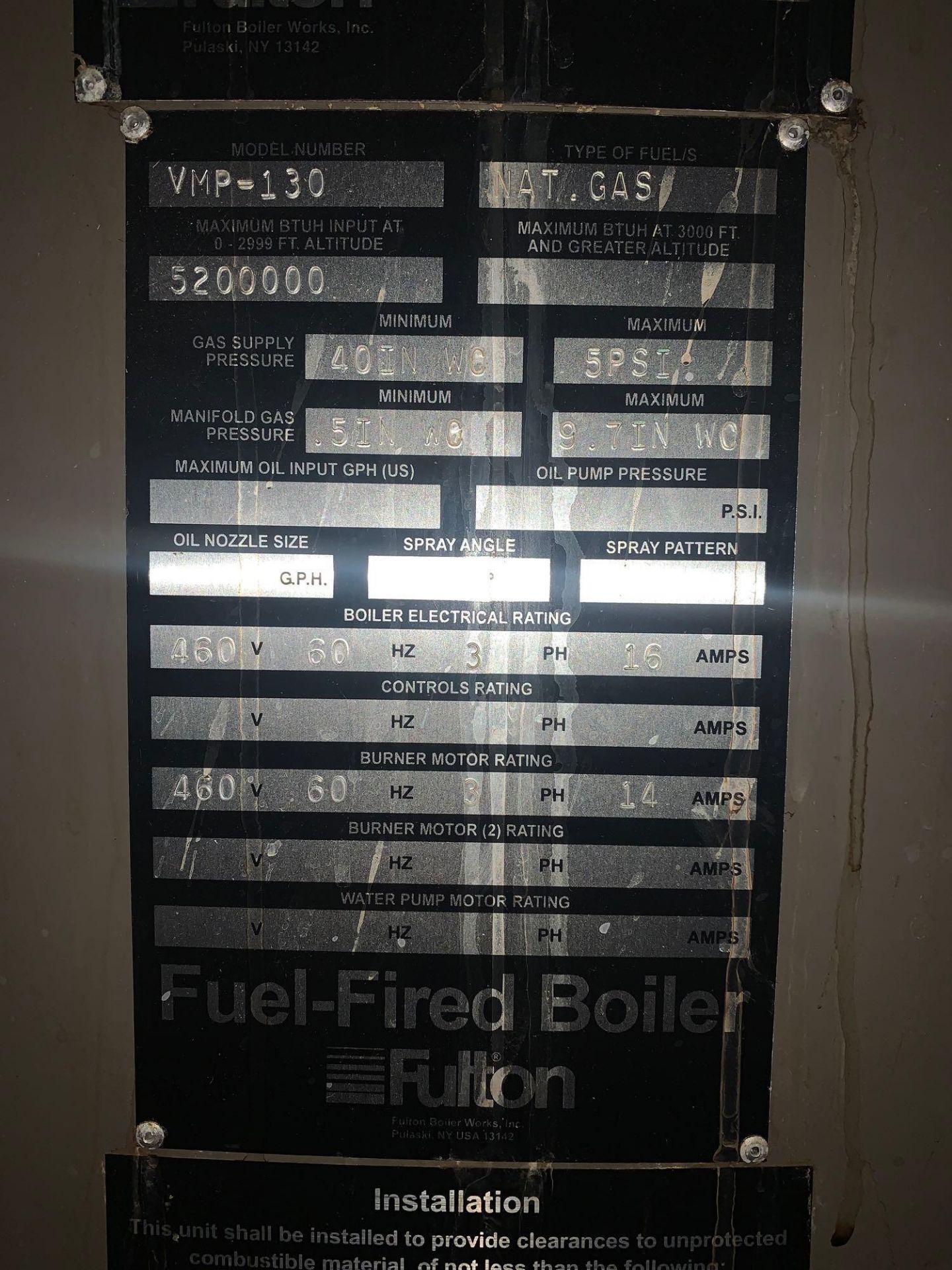 Fulton Fuel Fired Multi-Port Steam Boiler - Image 7 of 14