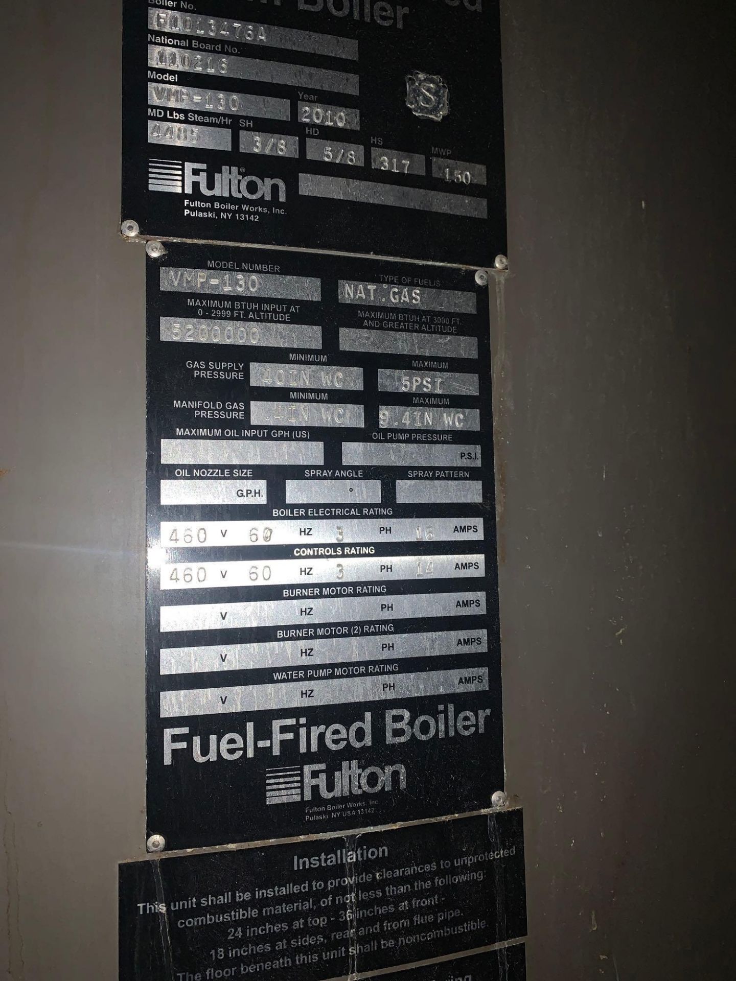 Fulton Fuel Fired Multi-Port Steam Boiler - Image 7 of 15