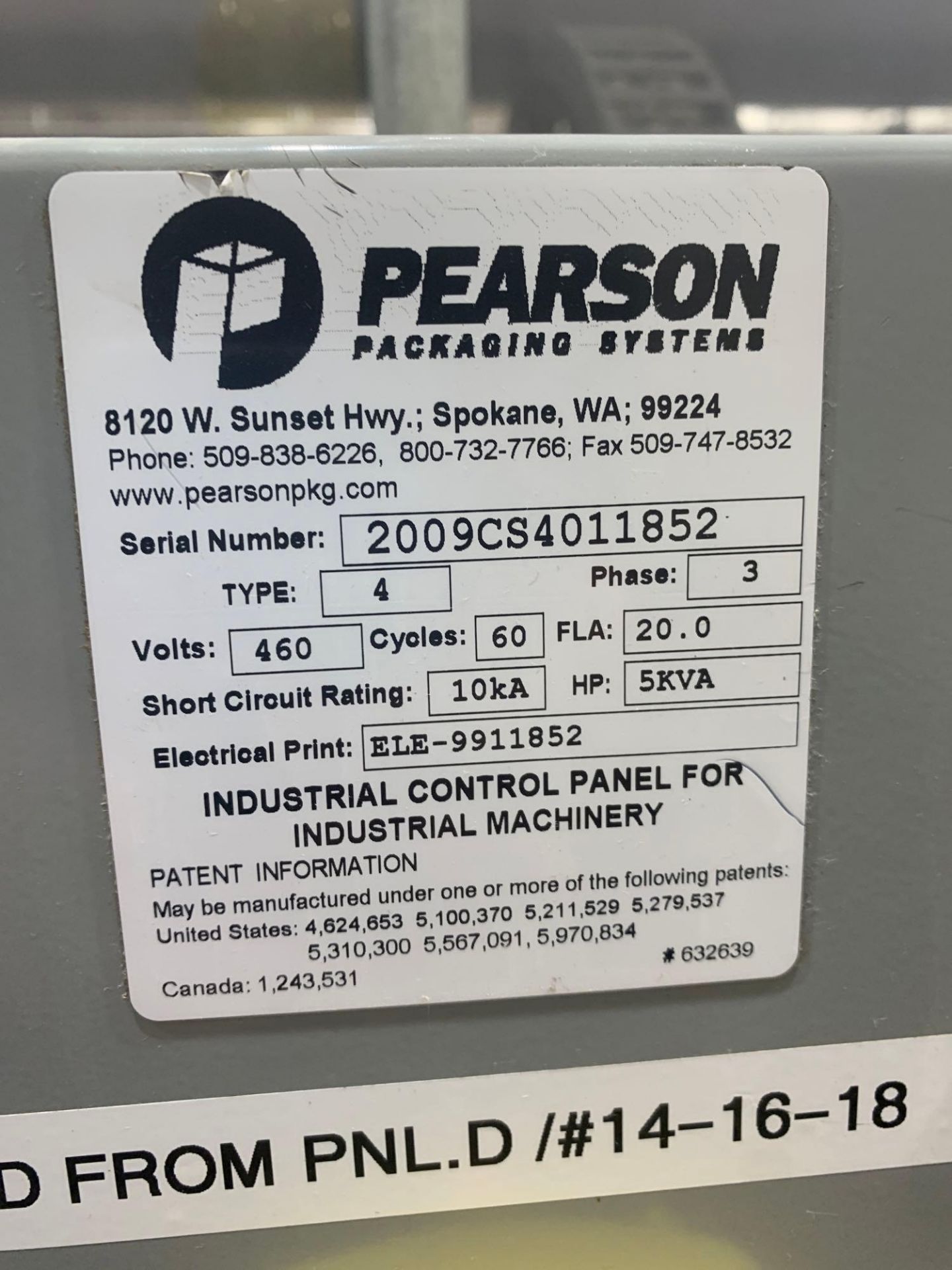 Pearson CS40 Glue Case Sealer - Image 16 of 16