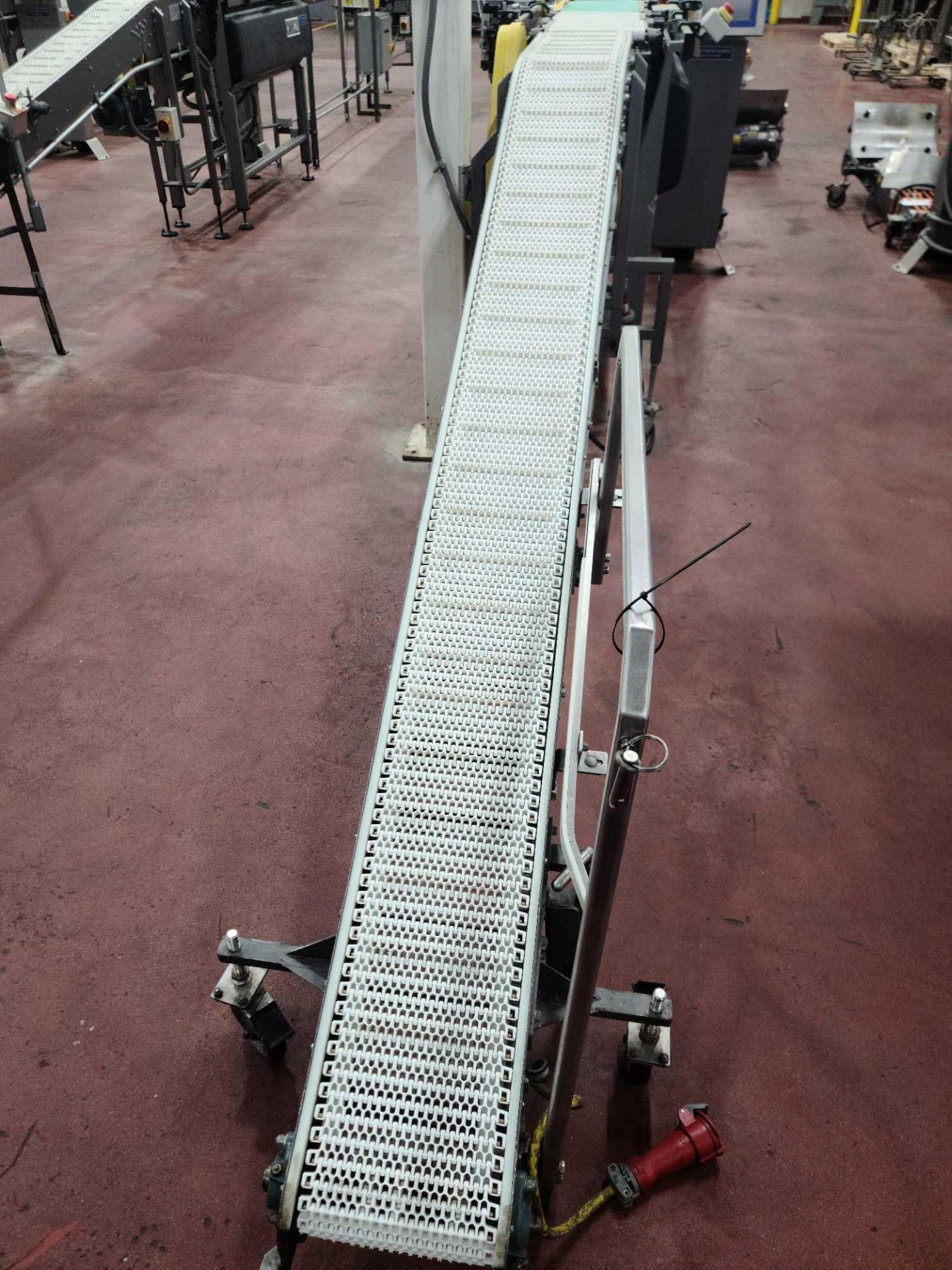 Multi-Conveyor 128"L x 10"W Plastic Mat-Top Incline Conveyor - Image 6 of 6