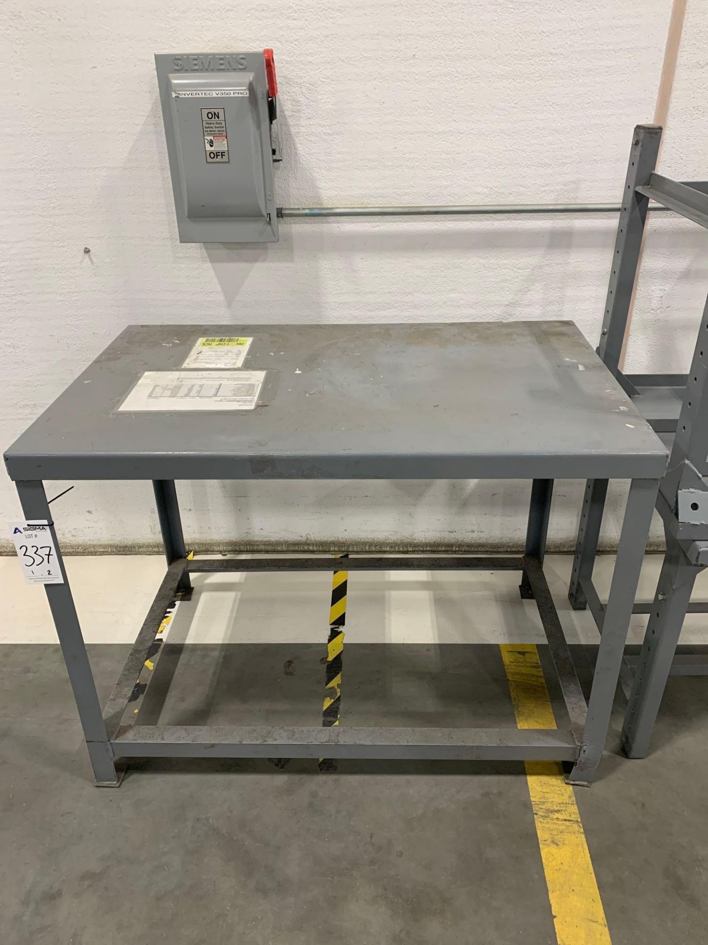 Lot of 3 Steel Tables - Image 3 of 4