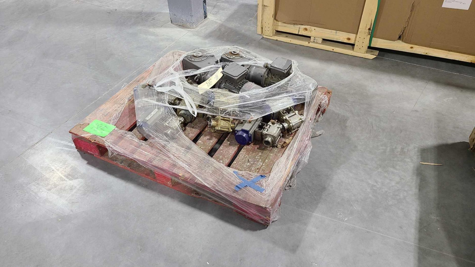 Pallet of Miscellaneous Motors and Valves