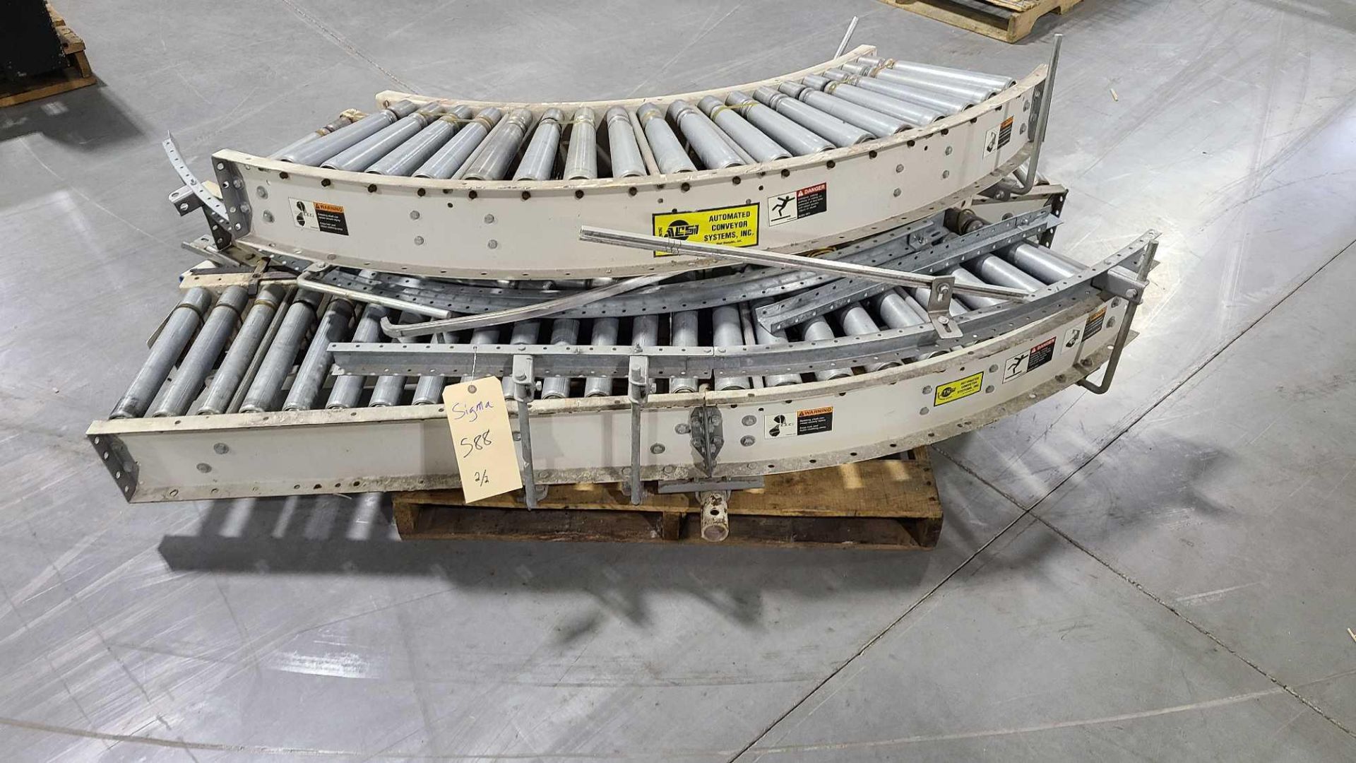 Lot of (4) Assorted ACS Roller Conveyors - Image 2 of 6