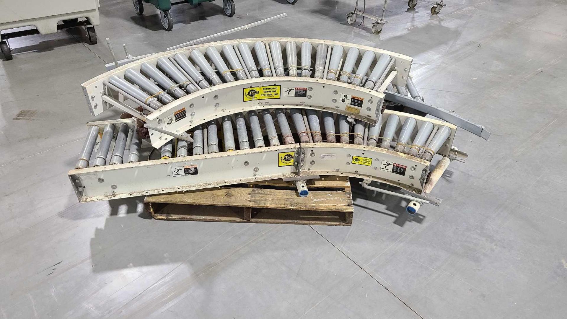 Lot of (4) Assorted ACS Roller Conveyors - Image 4 of 6