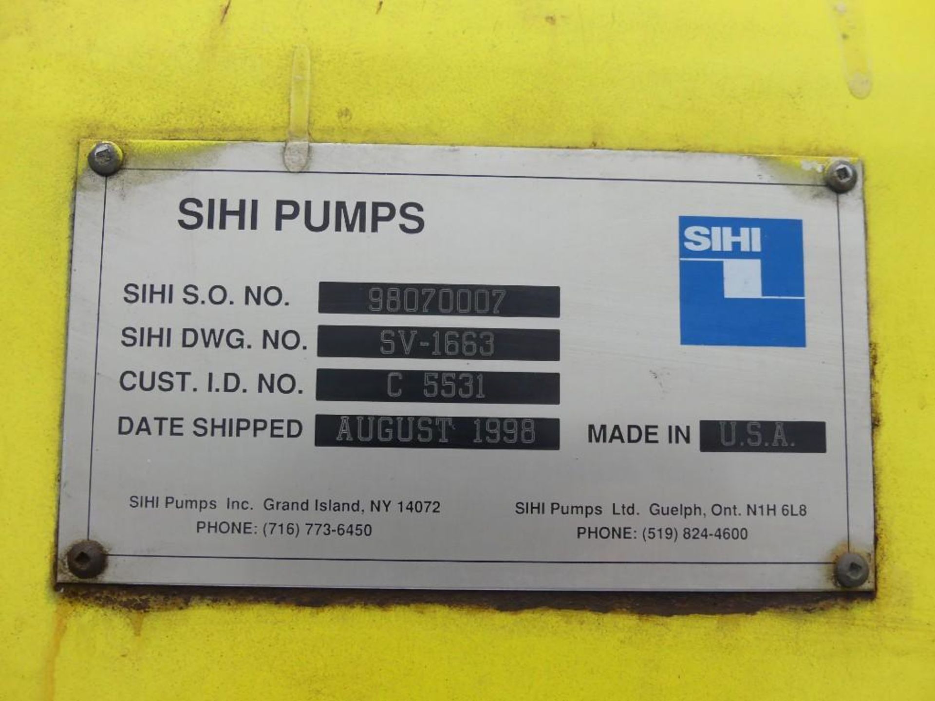 Sterling Sihi 40 HP Double Diaphragm Vacuum Pump - Image 11 of 11