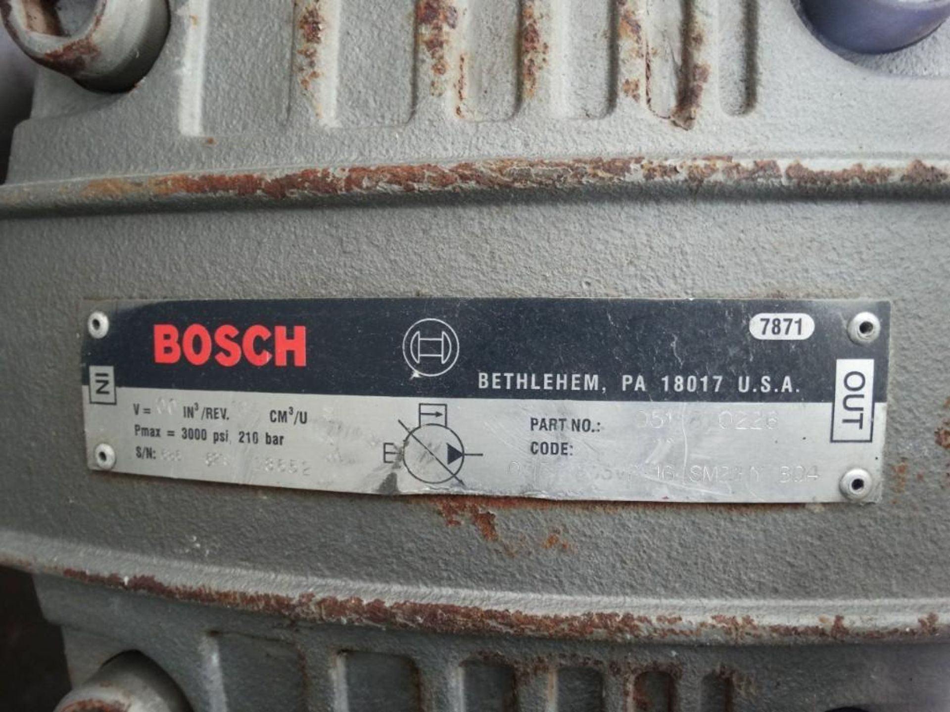 Bosch Toshiba Large Hydraulic Power Pack - Image 7 of 8