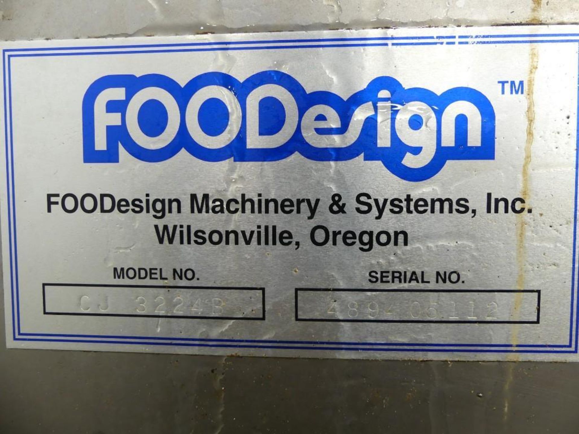 FOODesign Machinery CJ 3224B Cryo-Jet Blower - Image 10 of 11