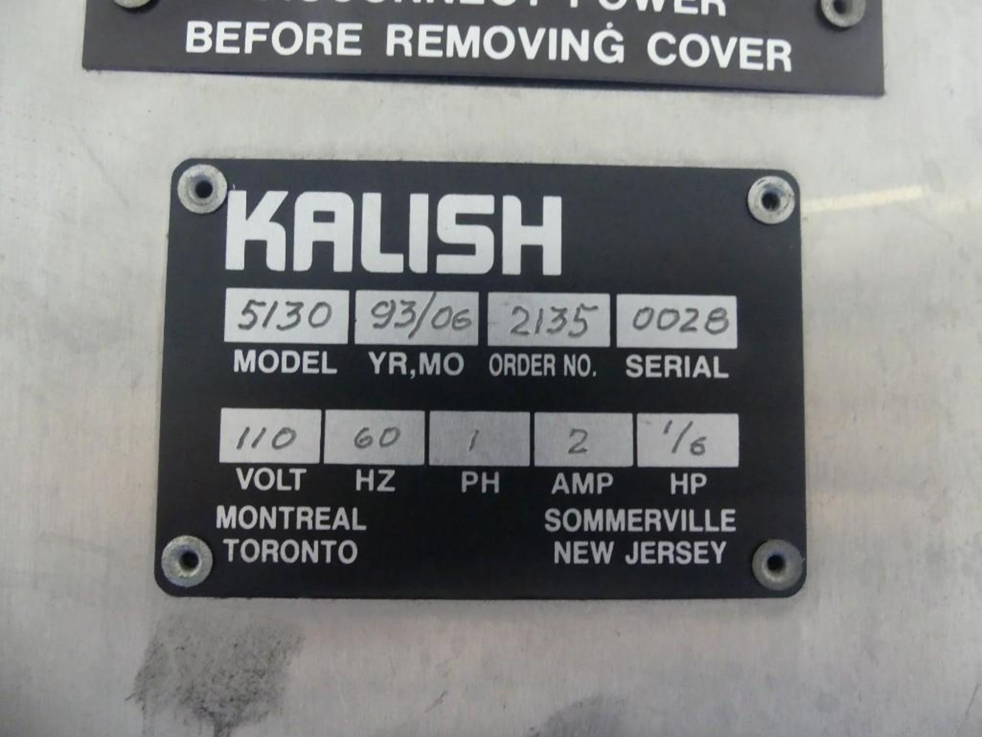 Kalish 5130 Push Through Single Chuck Capper - Image 10 of 10