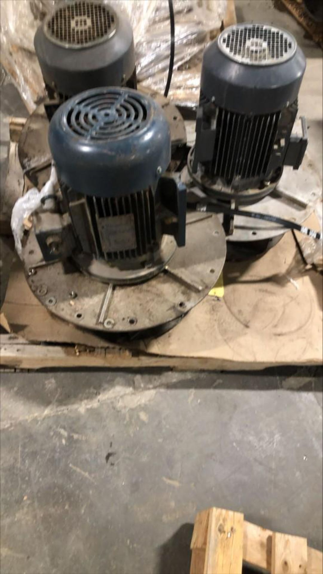 Skid of Three 7.5 Horsepower Motors - Image 2 of 4