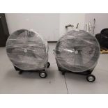2 Large Air Master Fans with Wheels