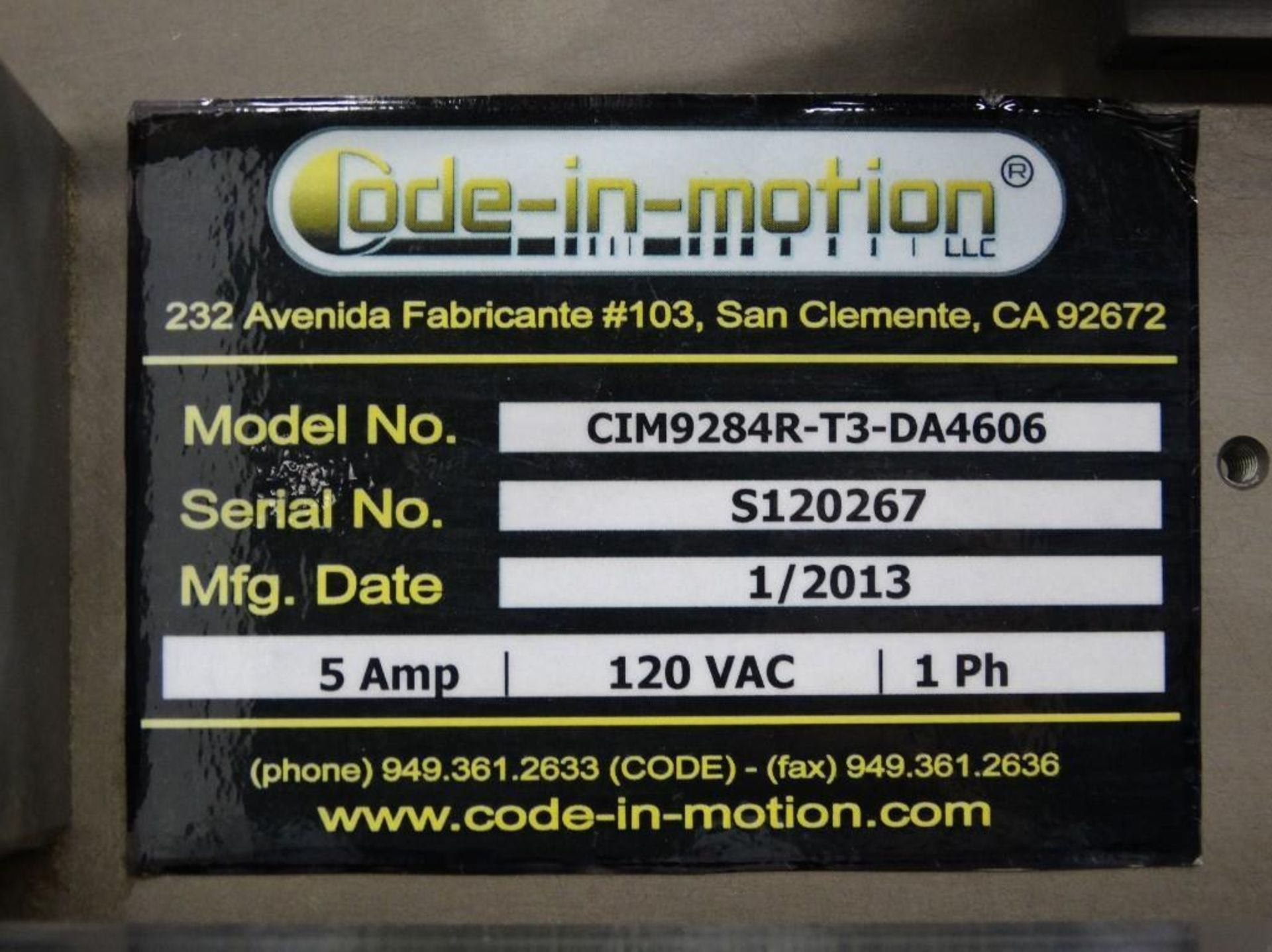 Code-In-Motion CIM9284R-T3 Print and Apply Labeler - Image 15 of 15