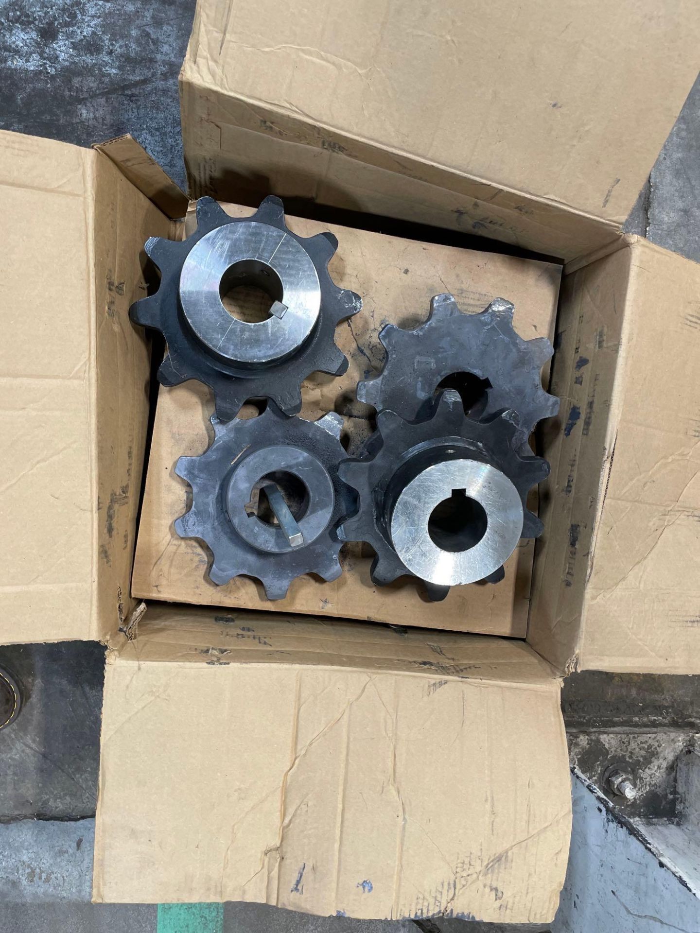 Pallet of large sprockets