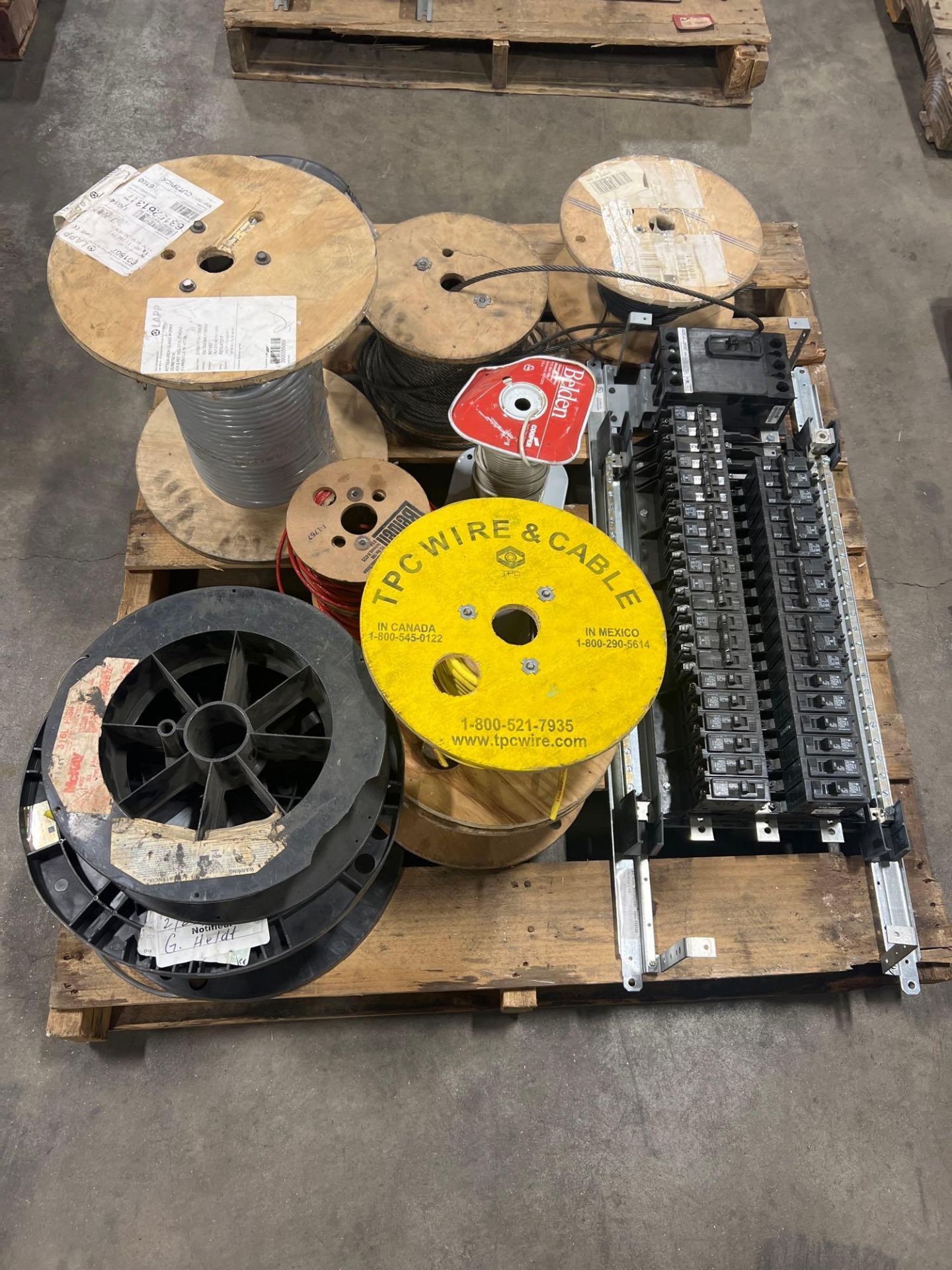 pallet of cable spools - Image 2 of 9