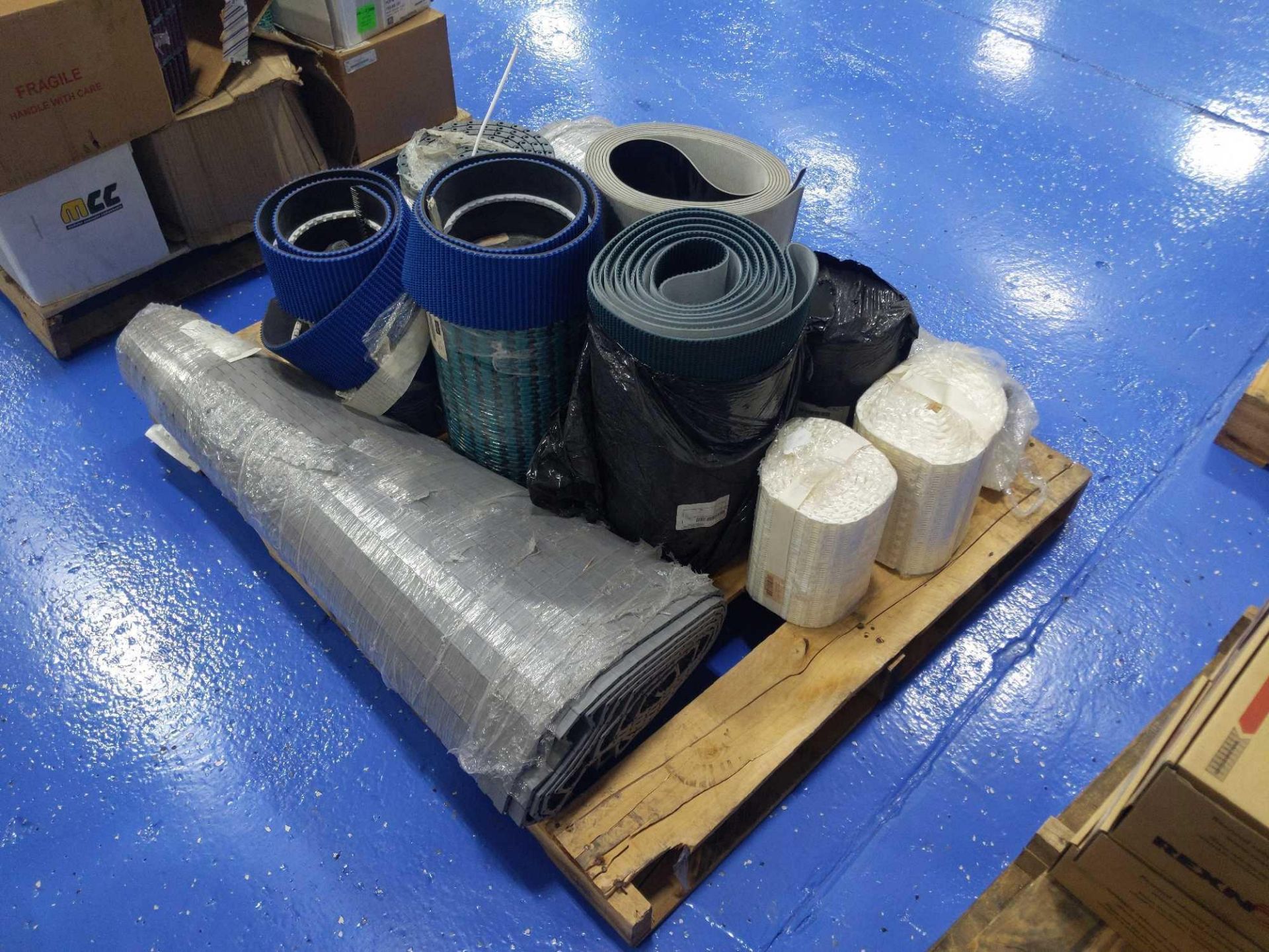 Pallet of Conveyor Belts