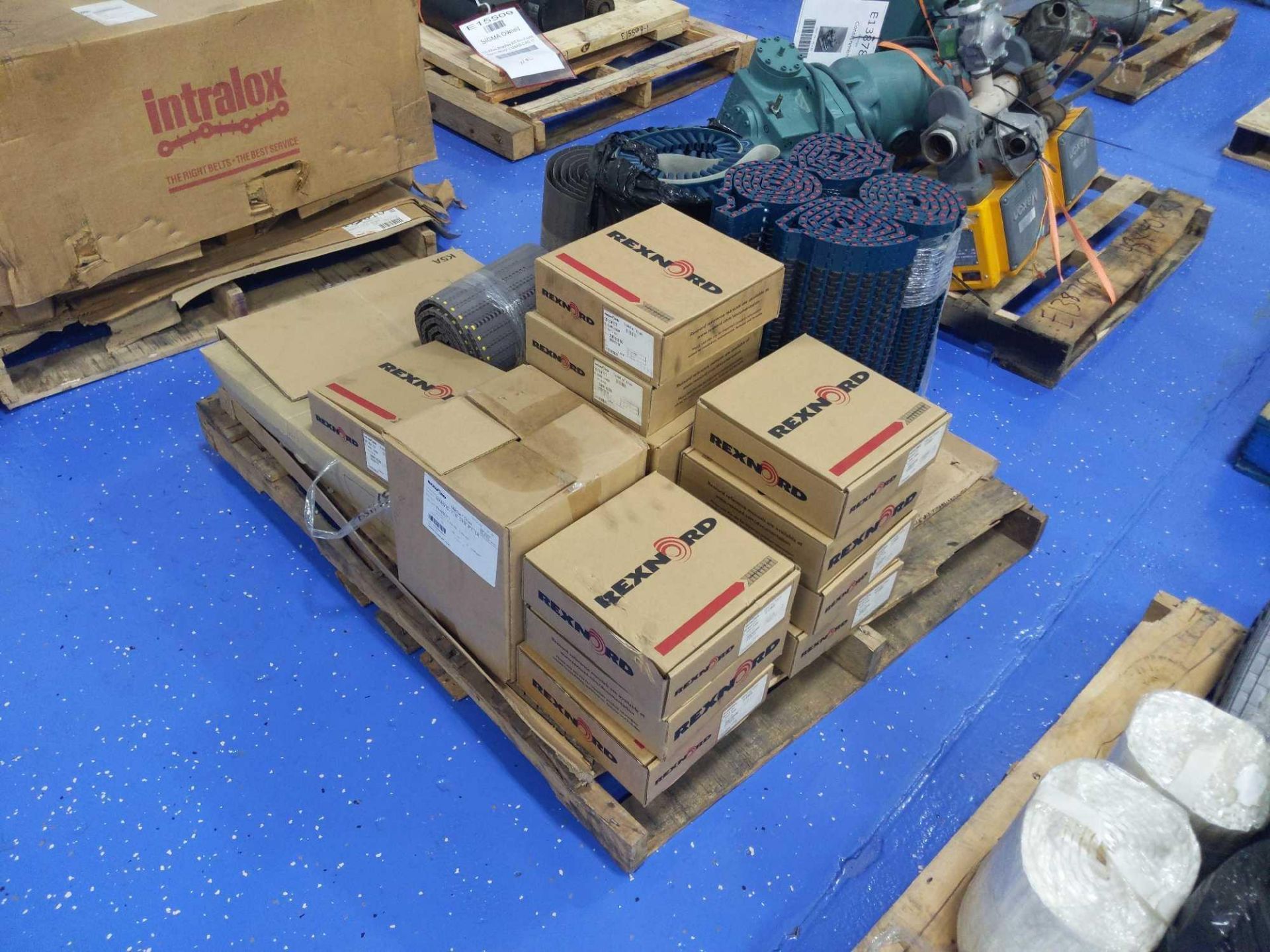 Pallet of Conveyor Belts and Chains