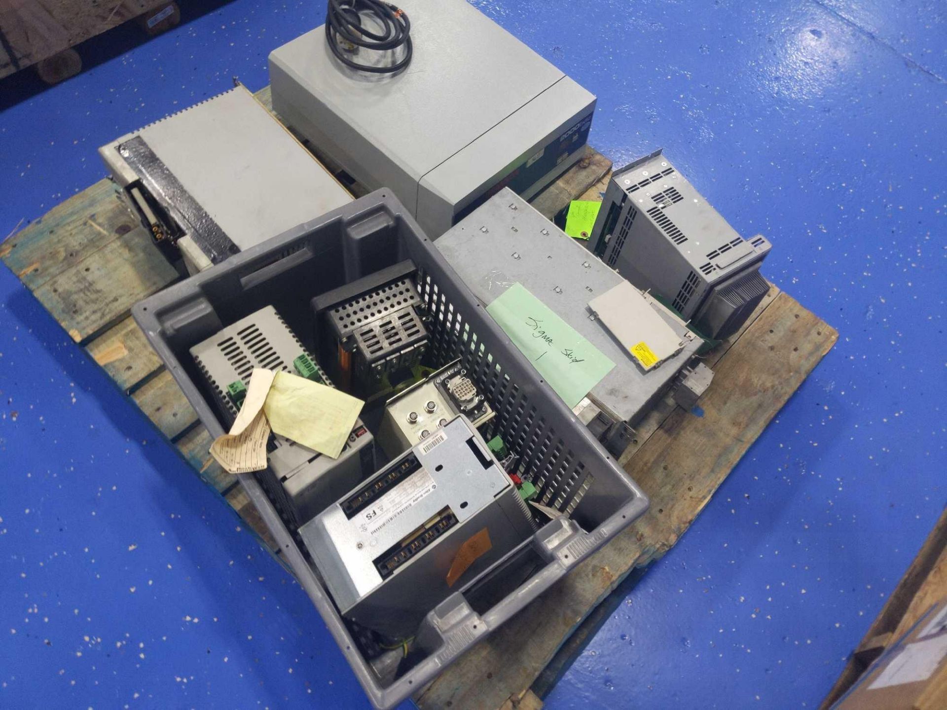 Pallet of Electronic Parts Including Allen Bradley