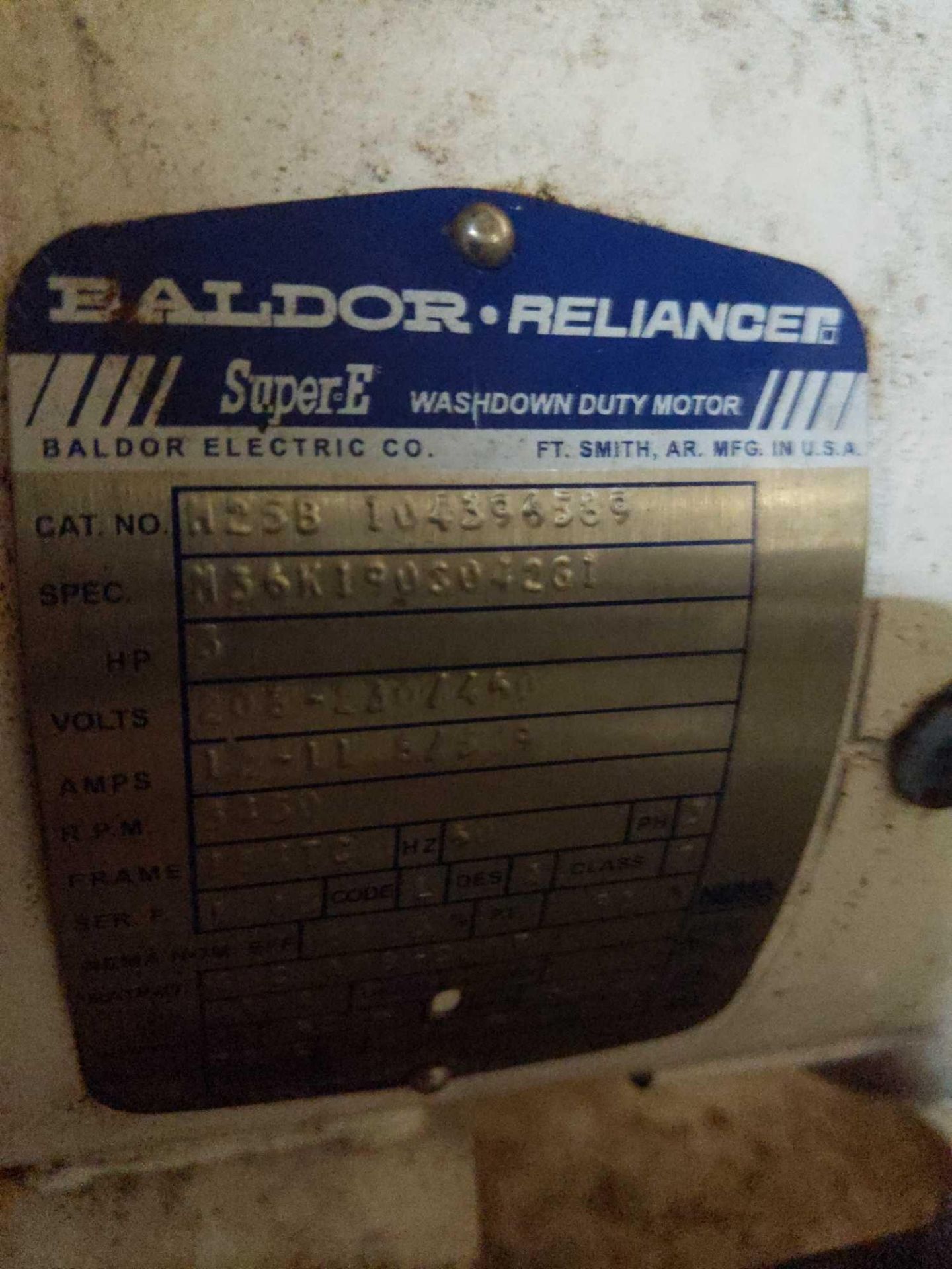 Baldor Reliance 5 Hp Washdown Duty Pump - Image 7 of 8