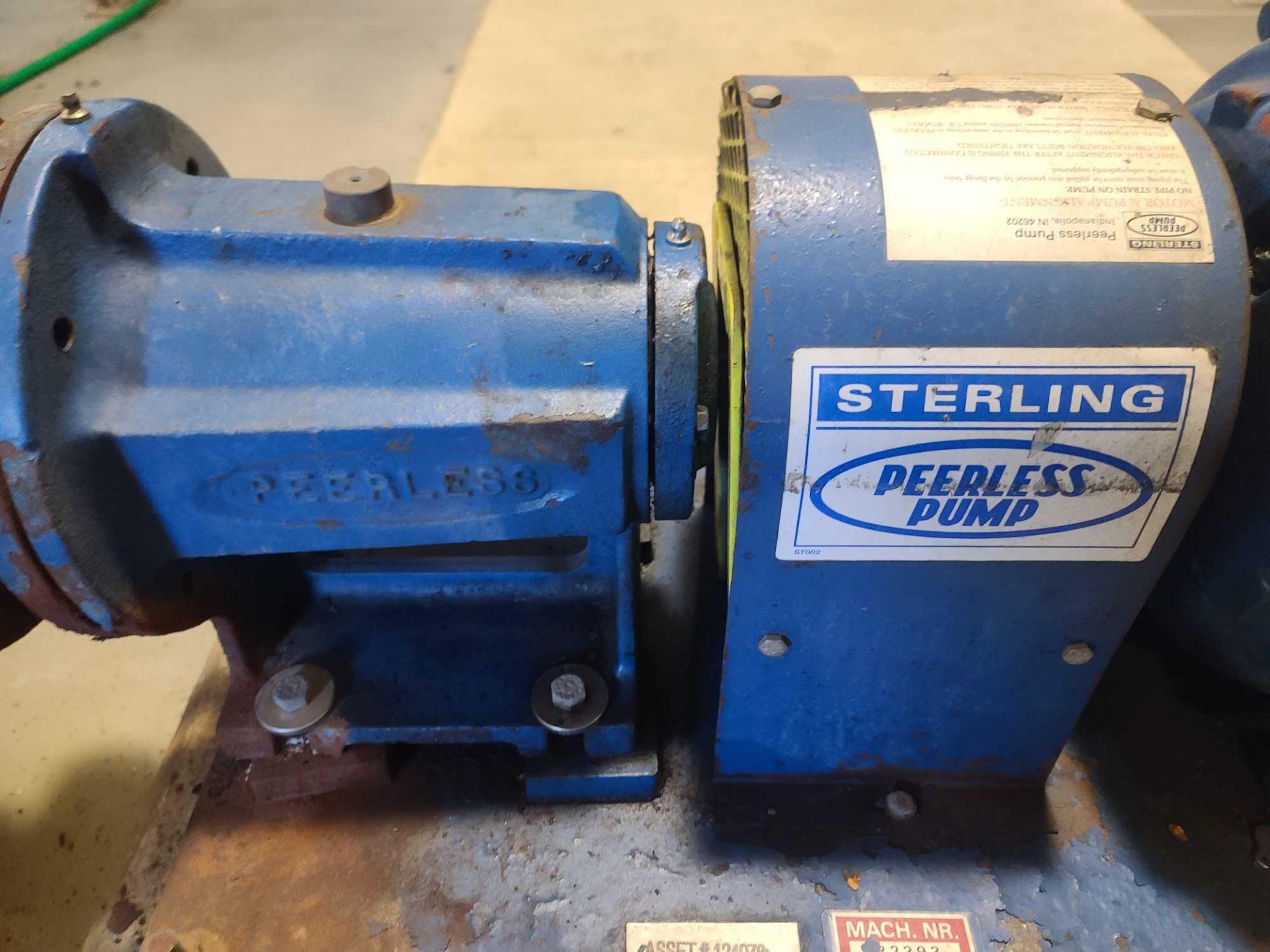 Sterling Peerless Centrifugal Pump with US Electrical 30 HP Motor - Image 5 of 7