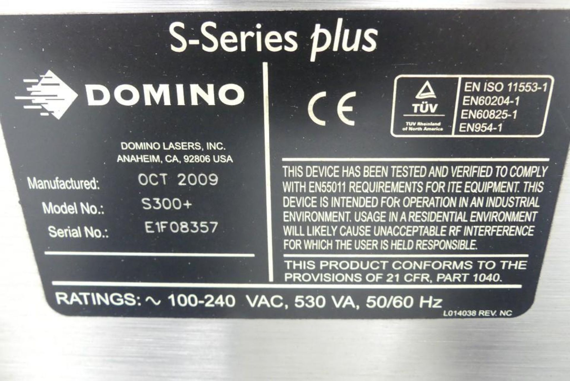 Domino S300+ Series Laser Coder - Image 9 of 10