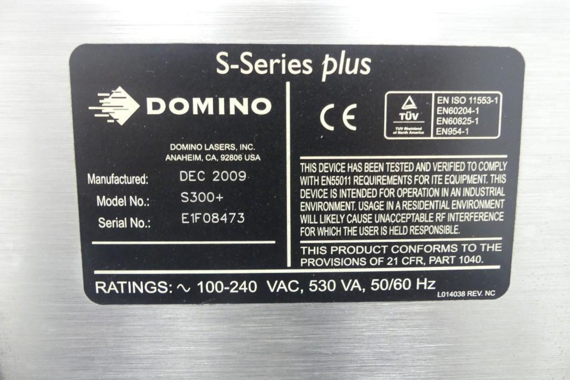 Domino S300+ Series Laser Coder - Image 10 of 11