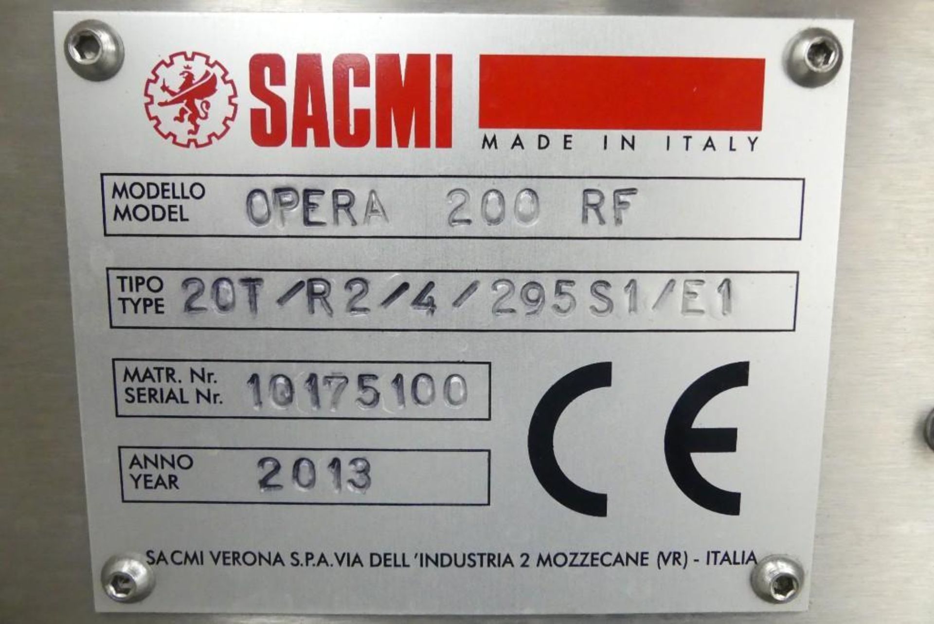 Sacmi Opera 200RF Roll-Fed Wraparound Glue Labeler - Image 34 of 36