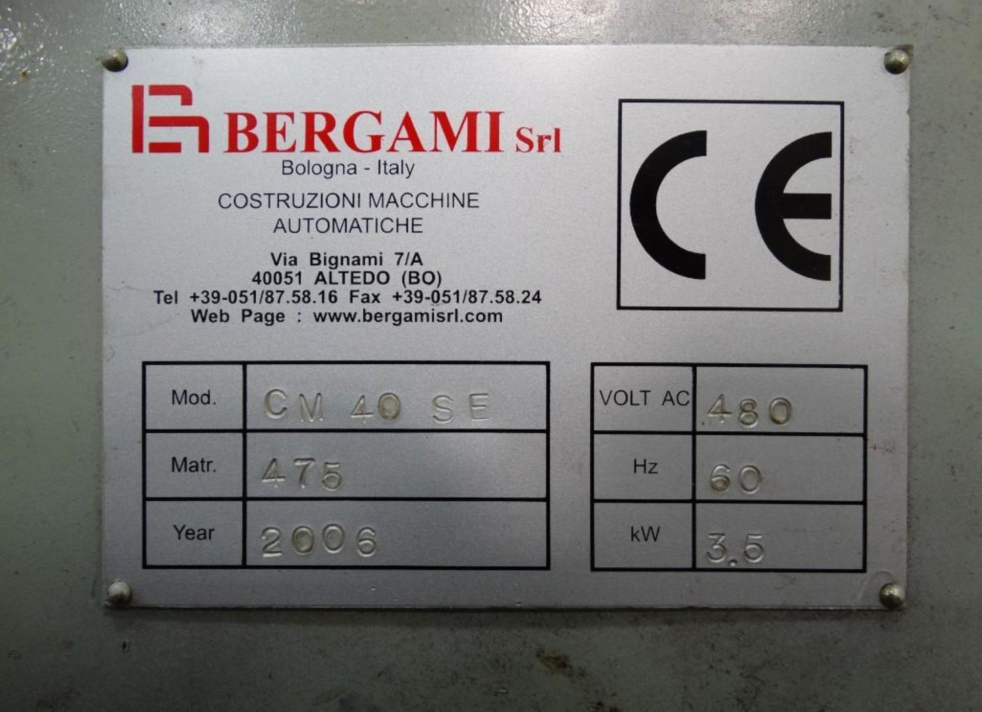 Bergami CM 40 SE Overwrapper - Image 25 of 25