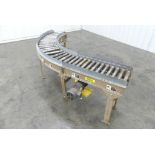 90 Degree Turn Lineshaft Roller Conveyor 15" Wide