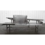 16" Wide x 112" Long Incline Chain Link Conveyor