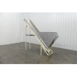 Cleated Incline Conveyor with Hopper 16" Wide