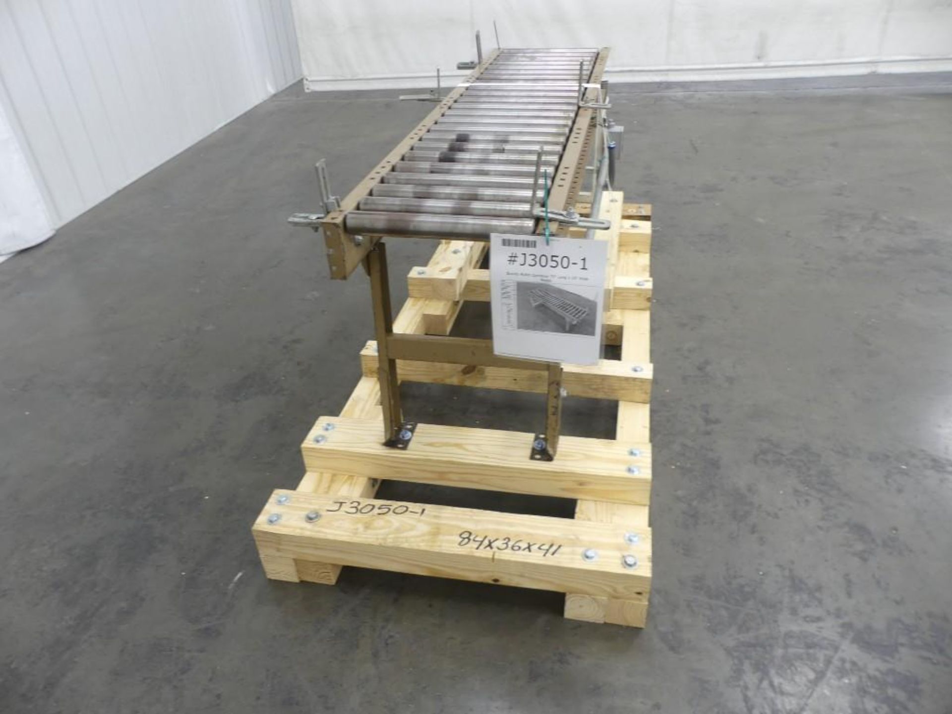 Gravity Roller Conveyor 70" Long x 15" Wide - Image 6 of 6