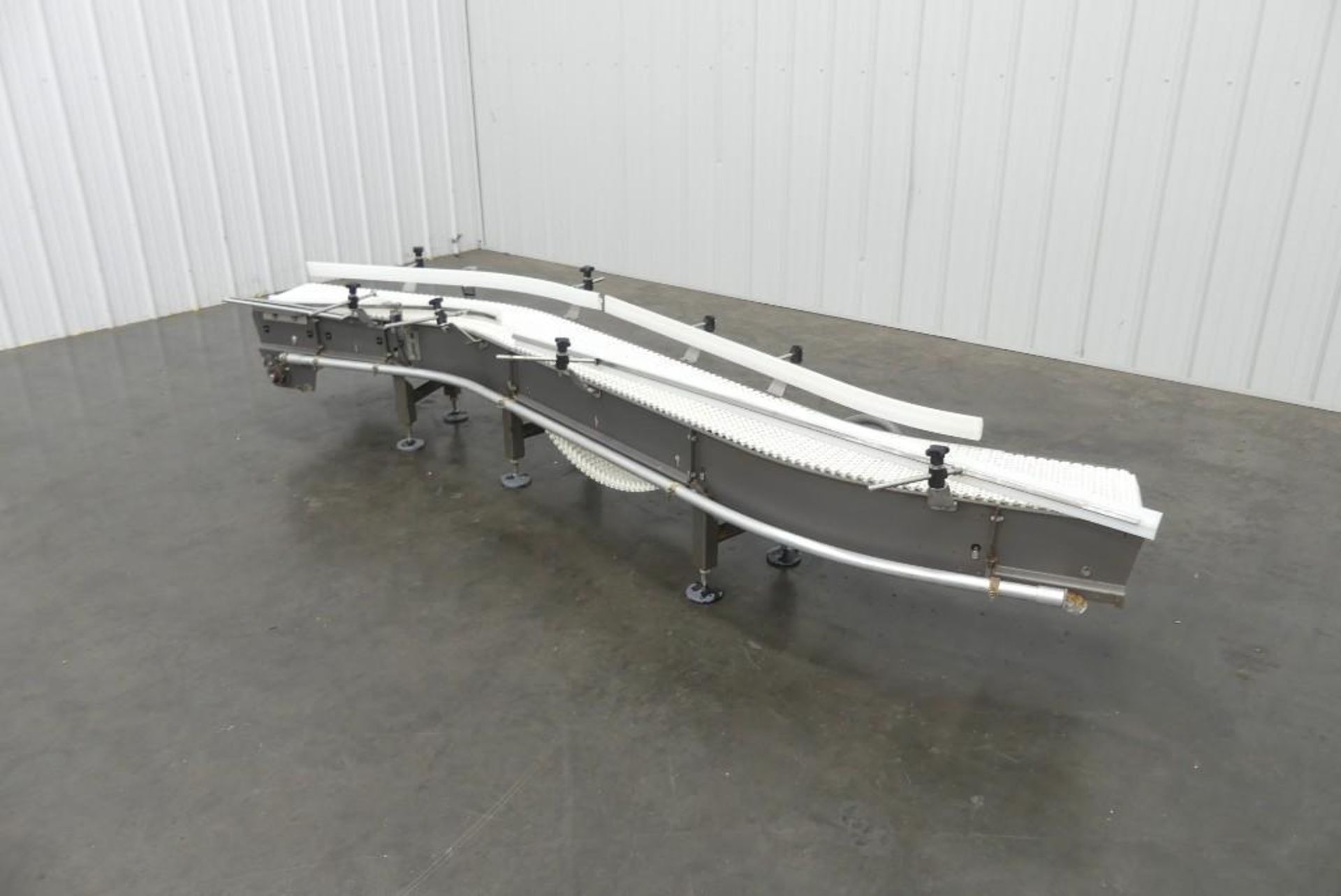 Plastic Mat-Top S-Curve Conveyor 12" W x 120" L