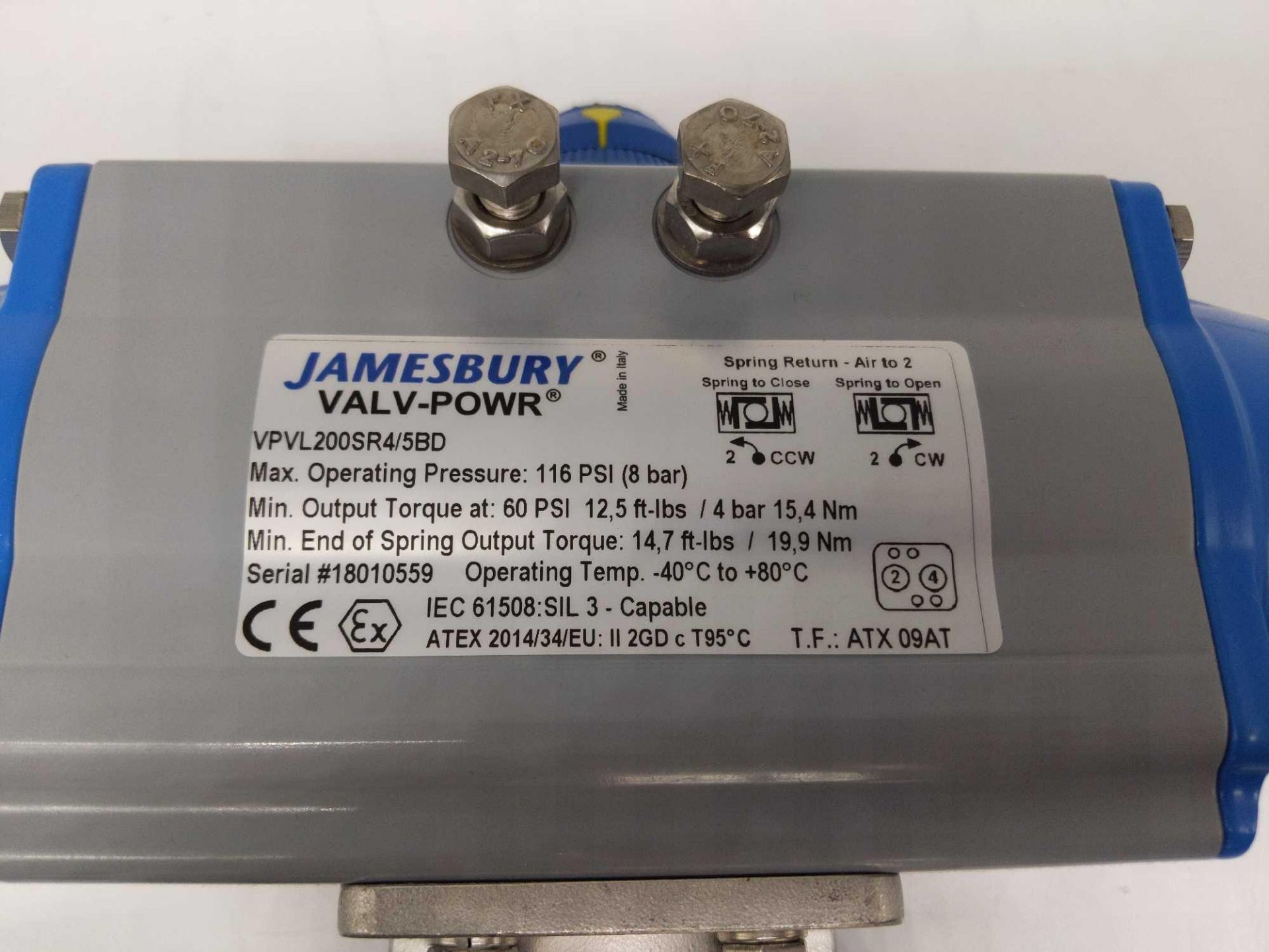 (3) New Jamesbury Valv-Powr Actuators - Image 8 of 11