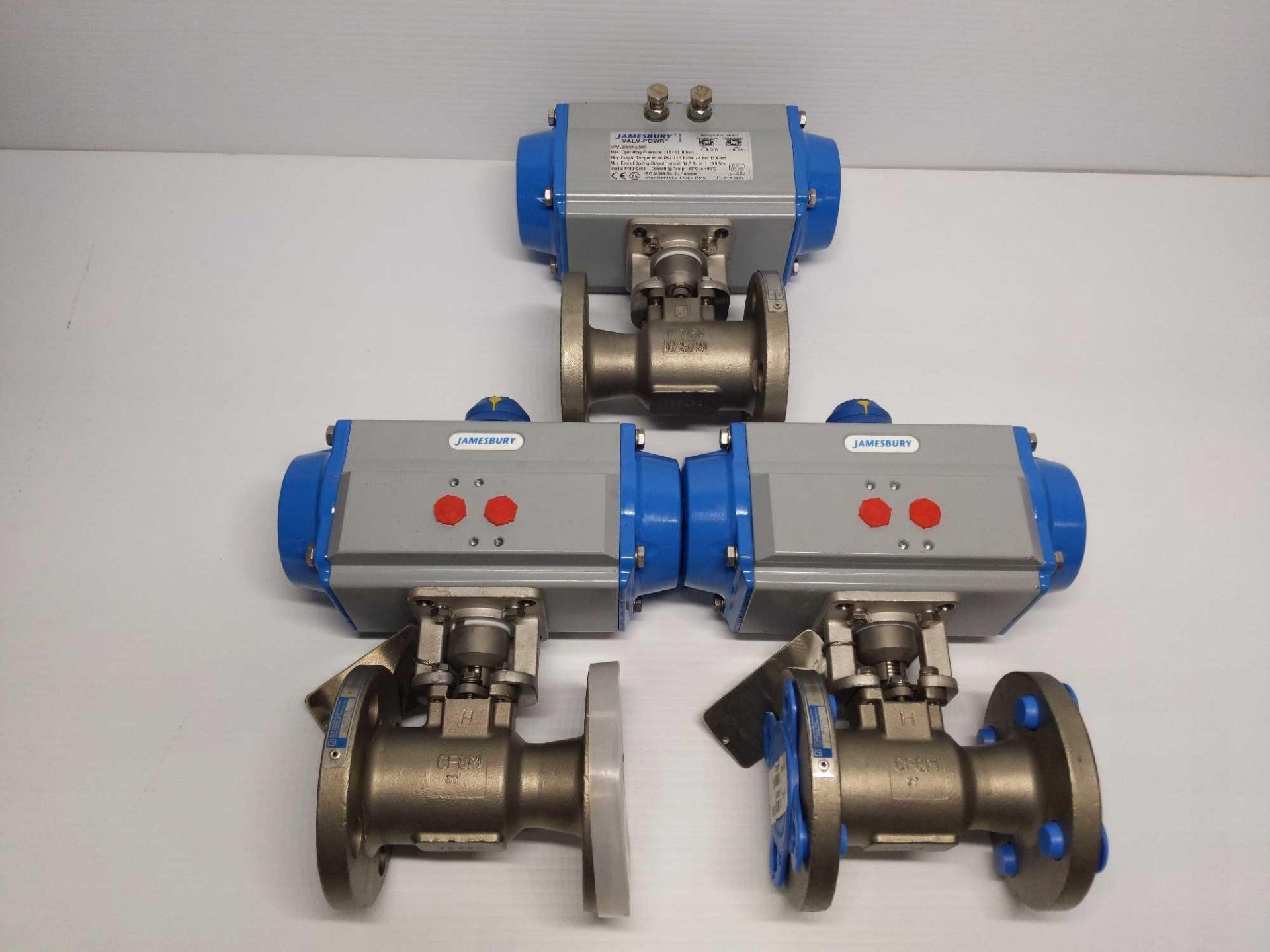 (3) New Jamesbury Valv-Powr Actuators