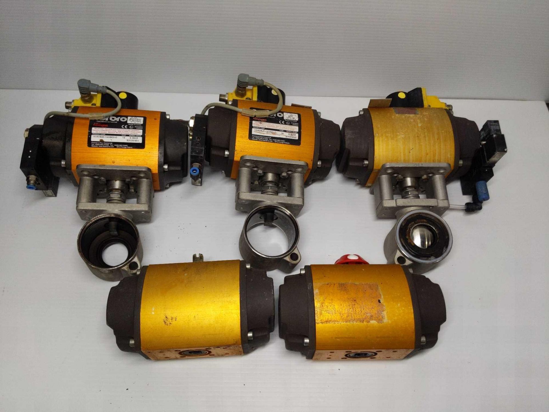 (5) Used Norbro Pneumatic Actuator 40R