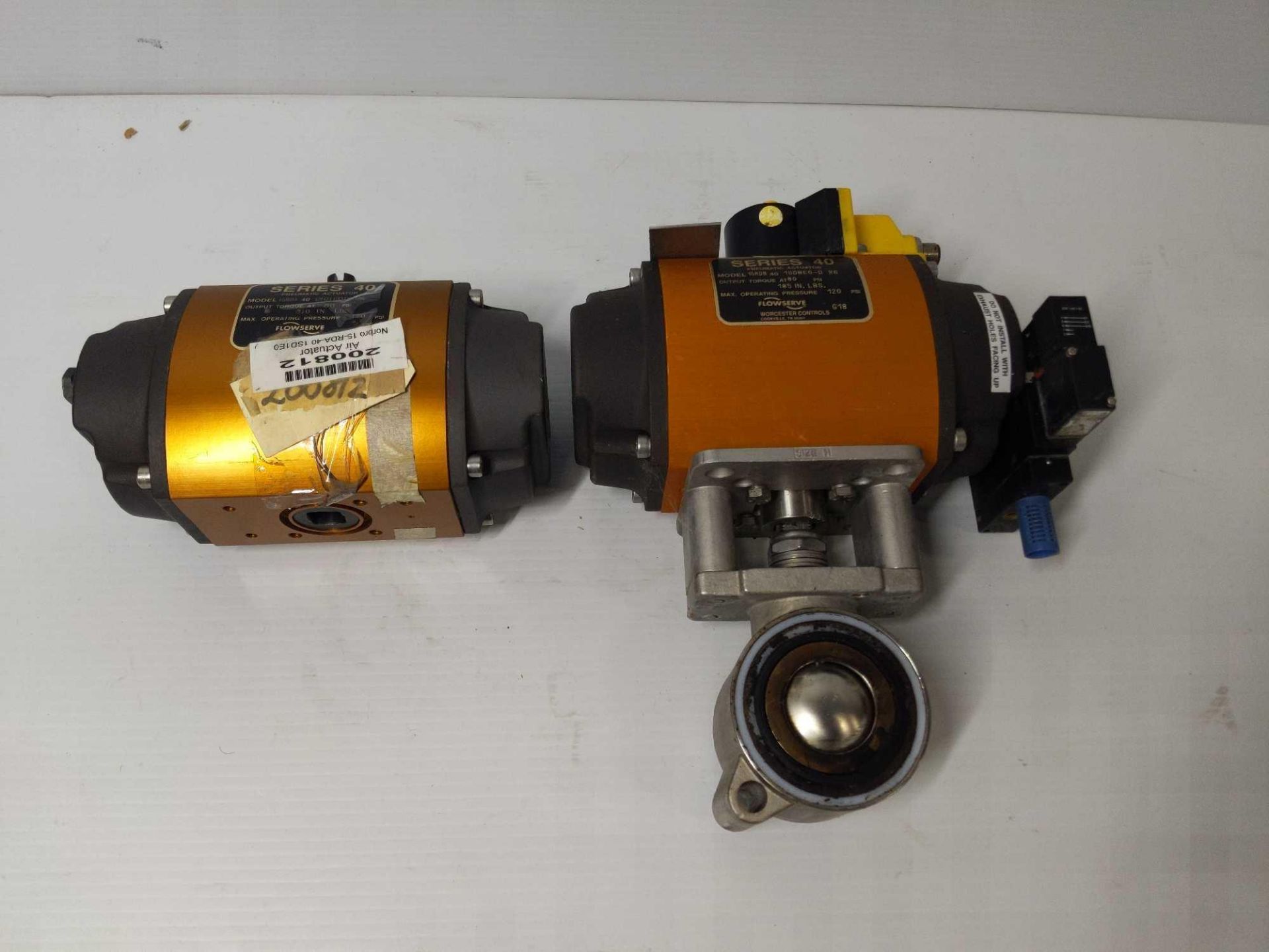 (2) Norbro Pneumatic Actuator's