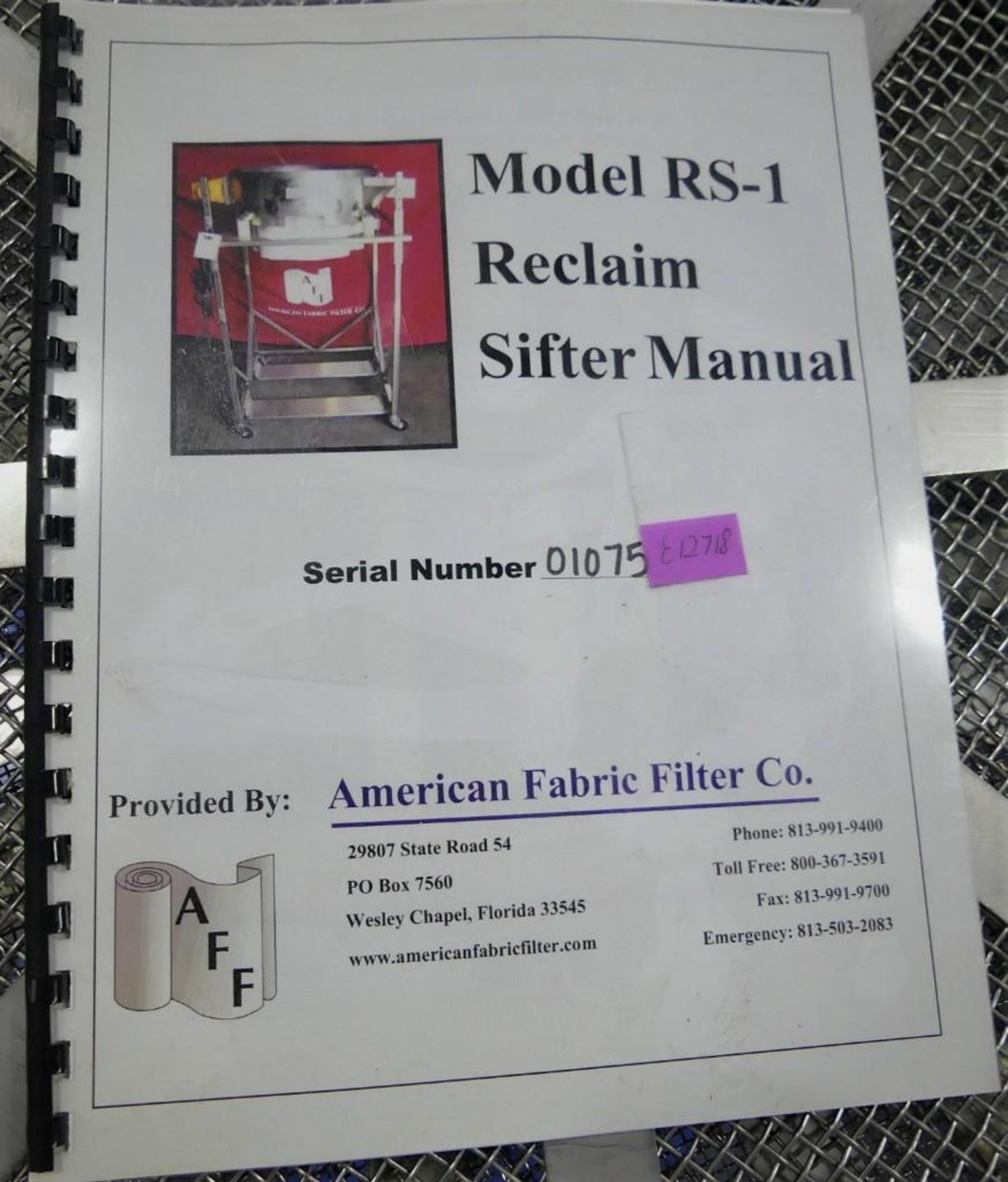 American Fabric Filter RS-1 24" Sifter - Image 10 of 11