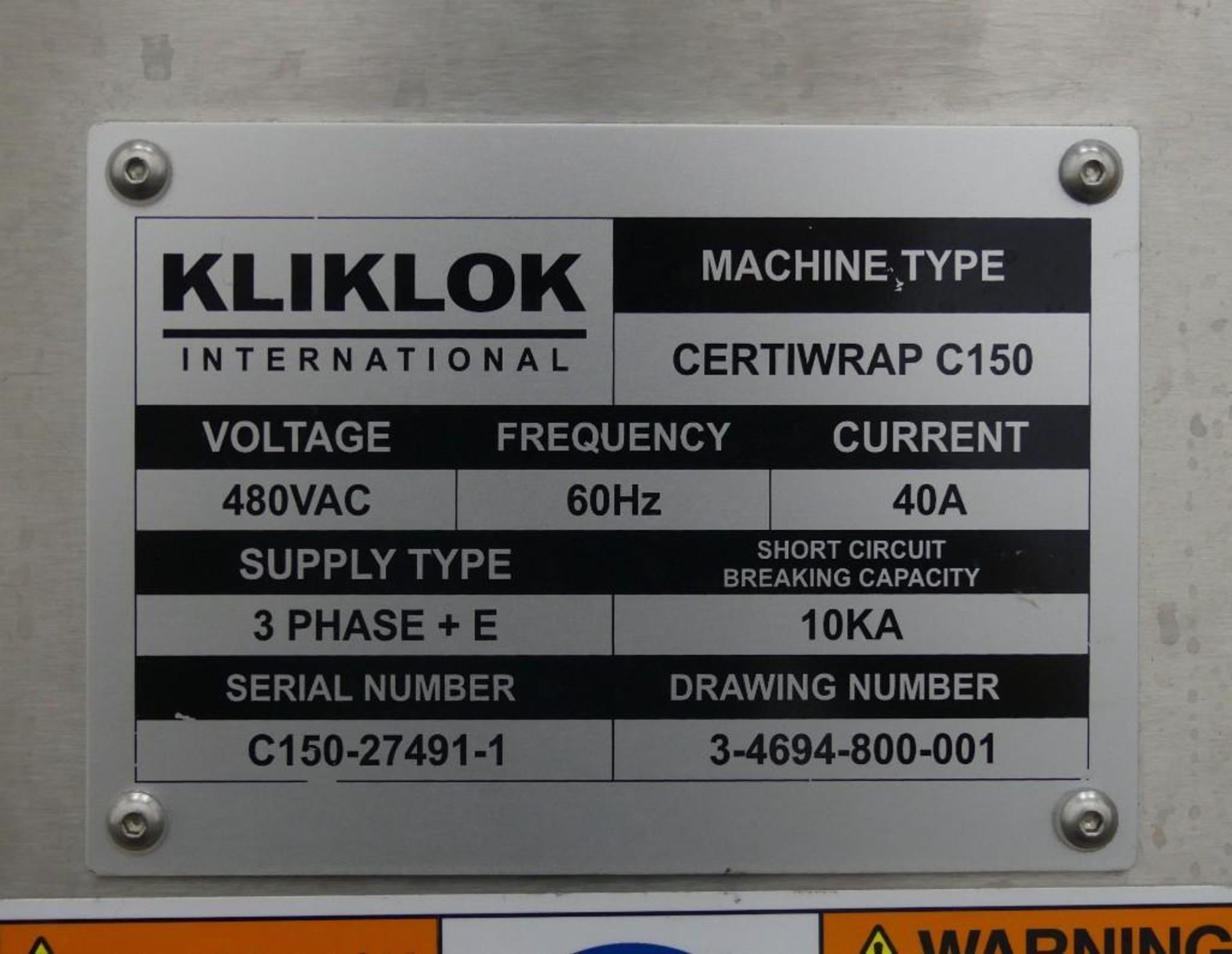 Kliklok Certiwrap C-150 Wraparound Sleever - Image 41 of 46