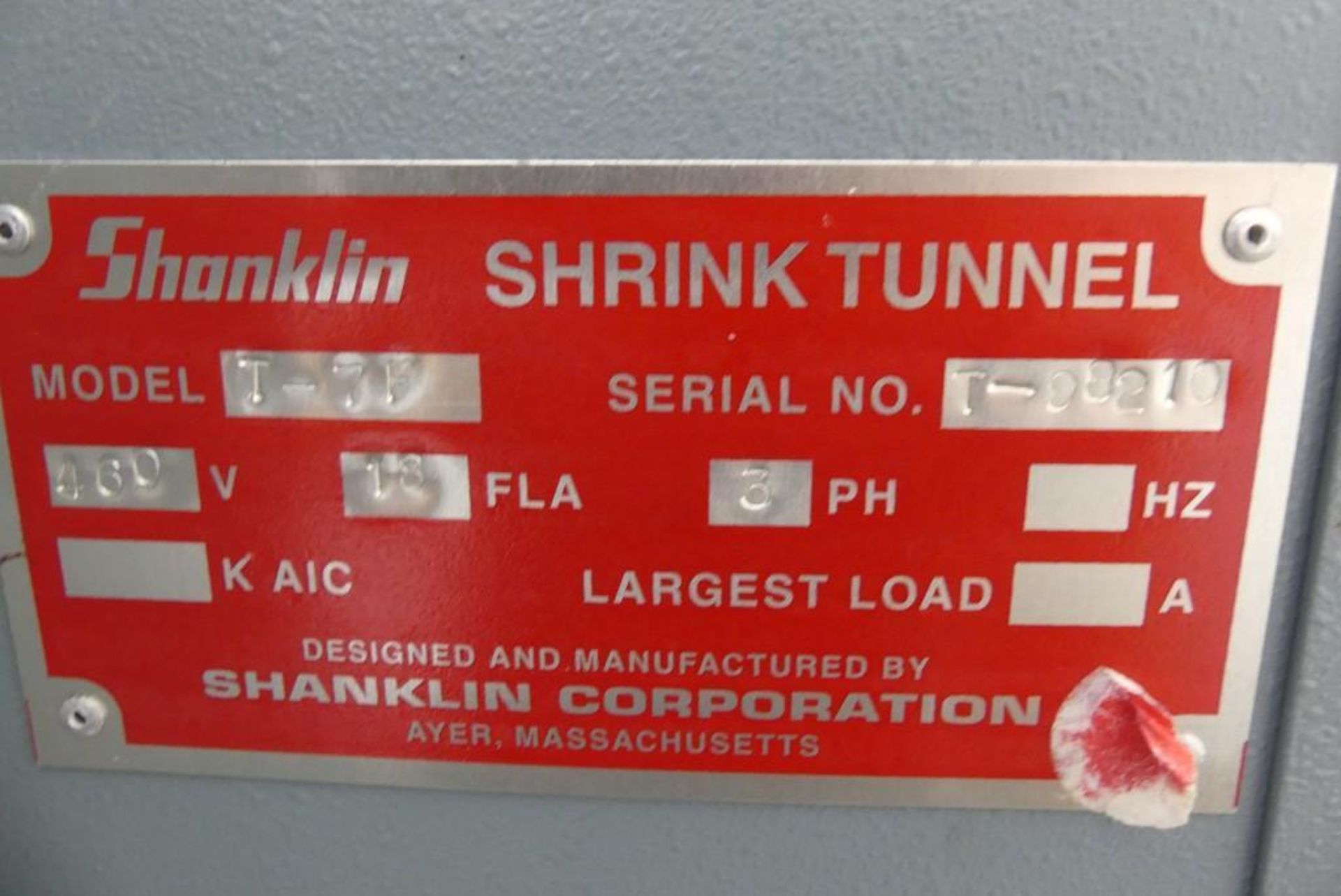 Shanklin Model T7F Heat Tunnel 22" W x 8.5" T - Image 13 of 13