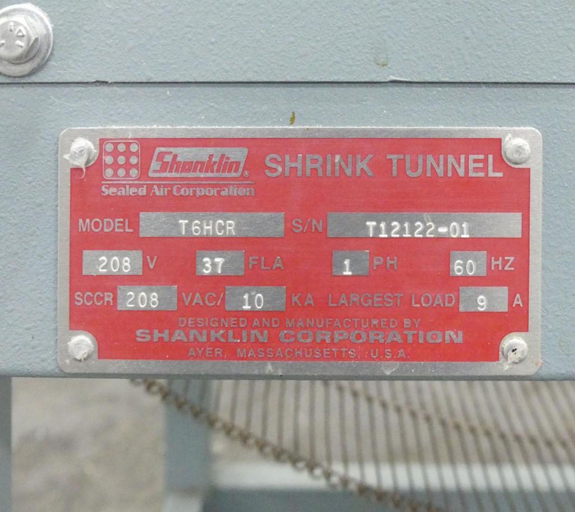 Shanklin T6HCR 10" Tall x 18" Wide Heat Tunnel - Image 9 of 9