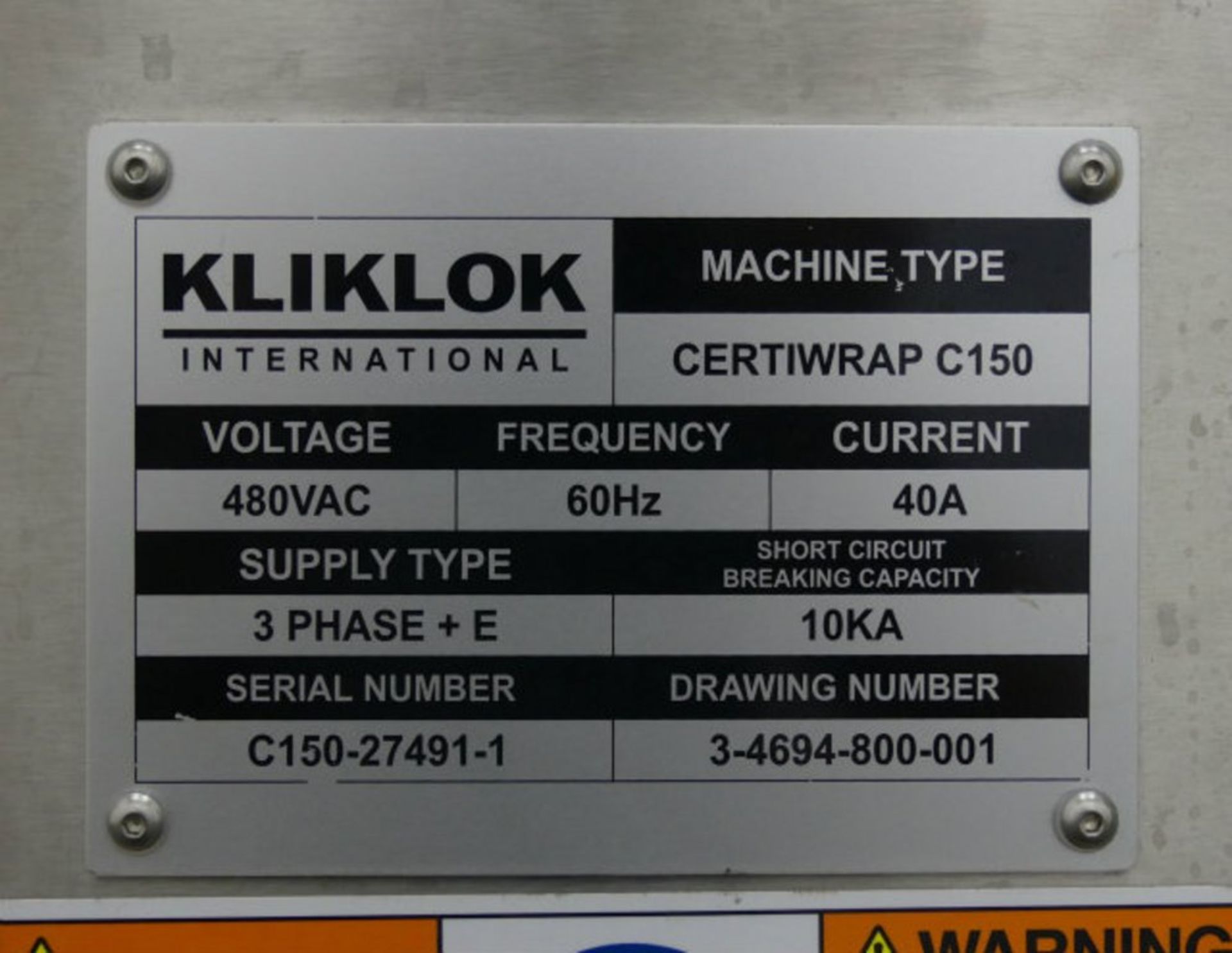 Kliklok Certiwrap C-150 Wraparound Sleever - Image 47 of 47